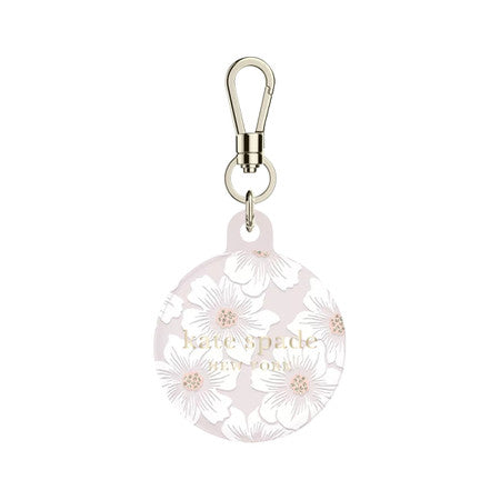 Kate Spade Silicone Protective Case Hollyhock Cream/Blush for AirTag 4/1 Pack