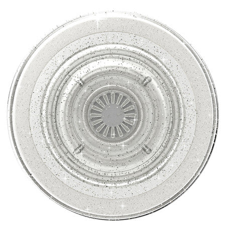 PopSockets PopGrip For MagSafe Round with Adapter Ring Clear Glitter