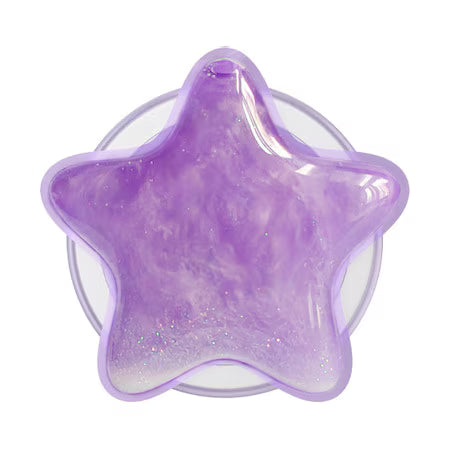 PopSockets PopGrip for MagSafe Round with Adapter Tidepool Star Squishy Lavender Fog