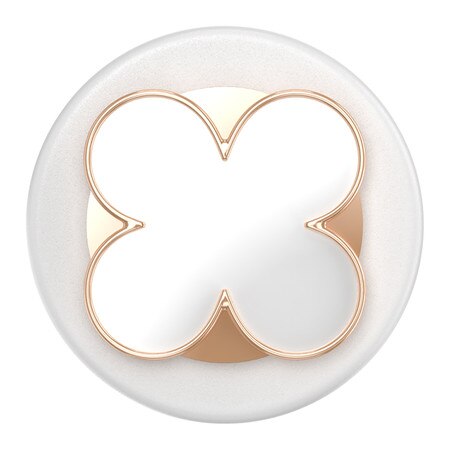 PopSockets PopGrip for MagSafe Round with Adapter Enamel Clover Rose Gold