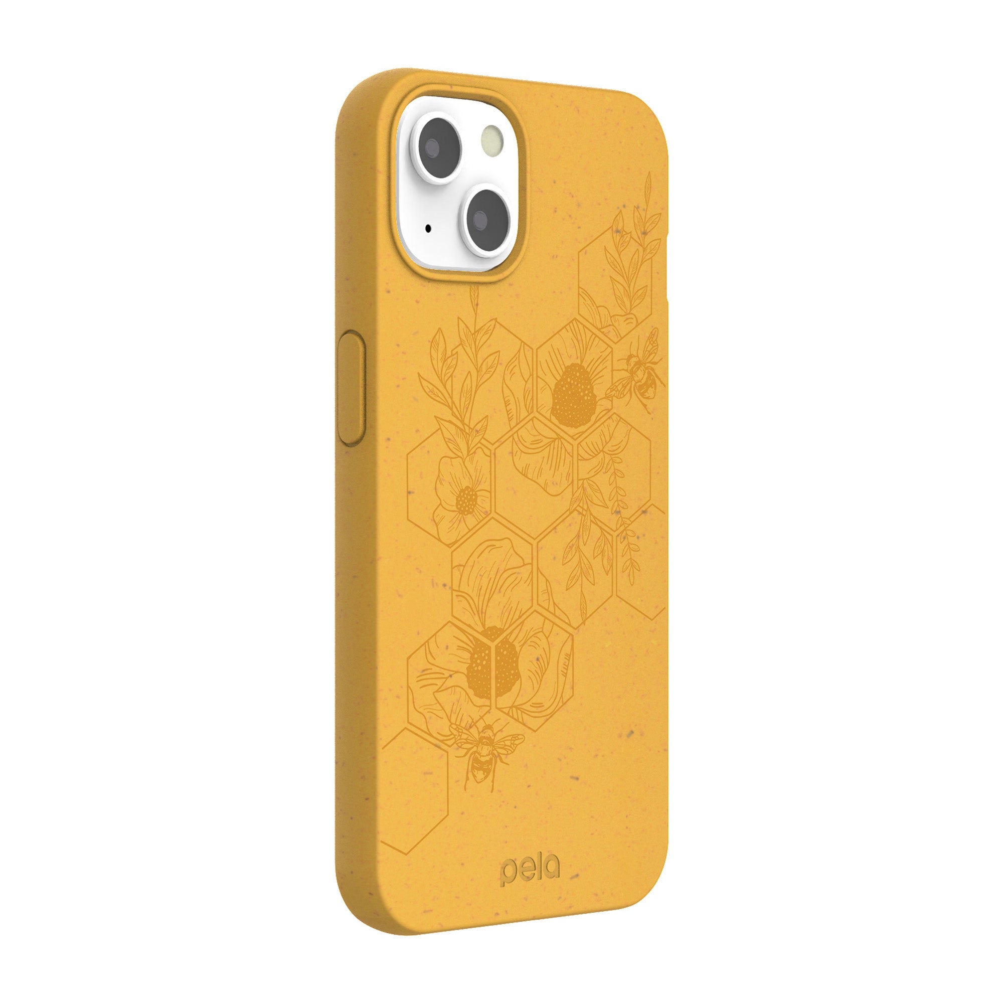 iPhone 13 Pela Yellow Honey Bee Edition Compostable Eco-Friendly Protective Case - 15-09007