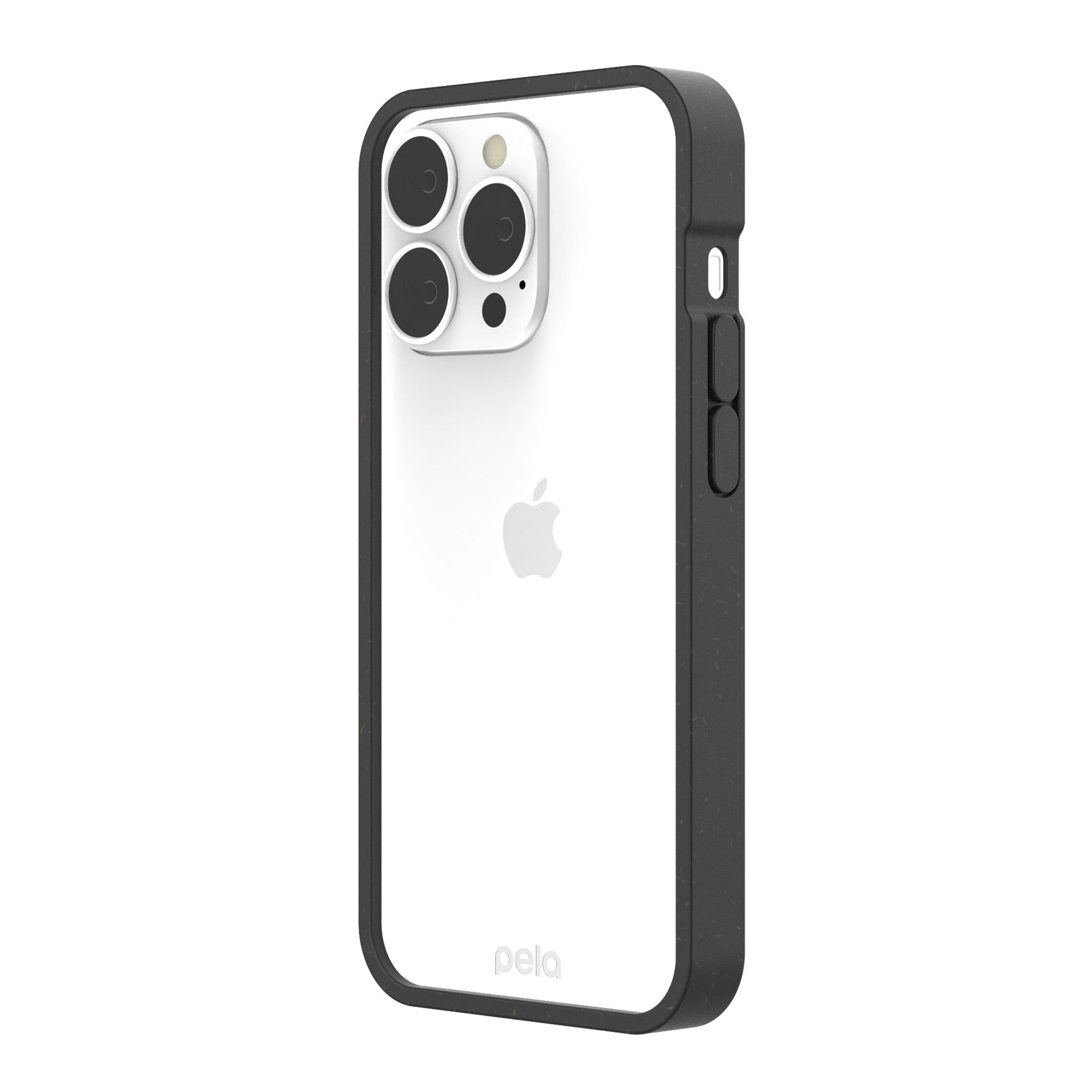 iPhone 13 Pro Pela Clear/Black Compostable Eco-Friendly Clear Case - 15-09015