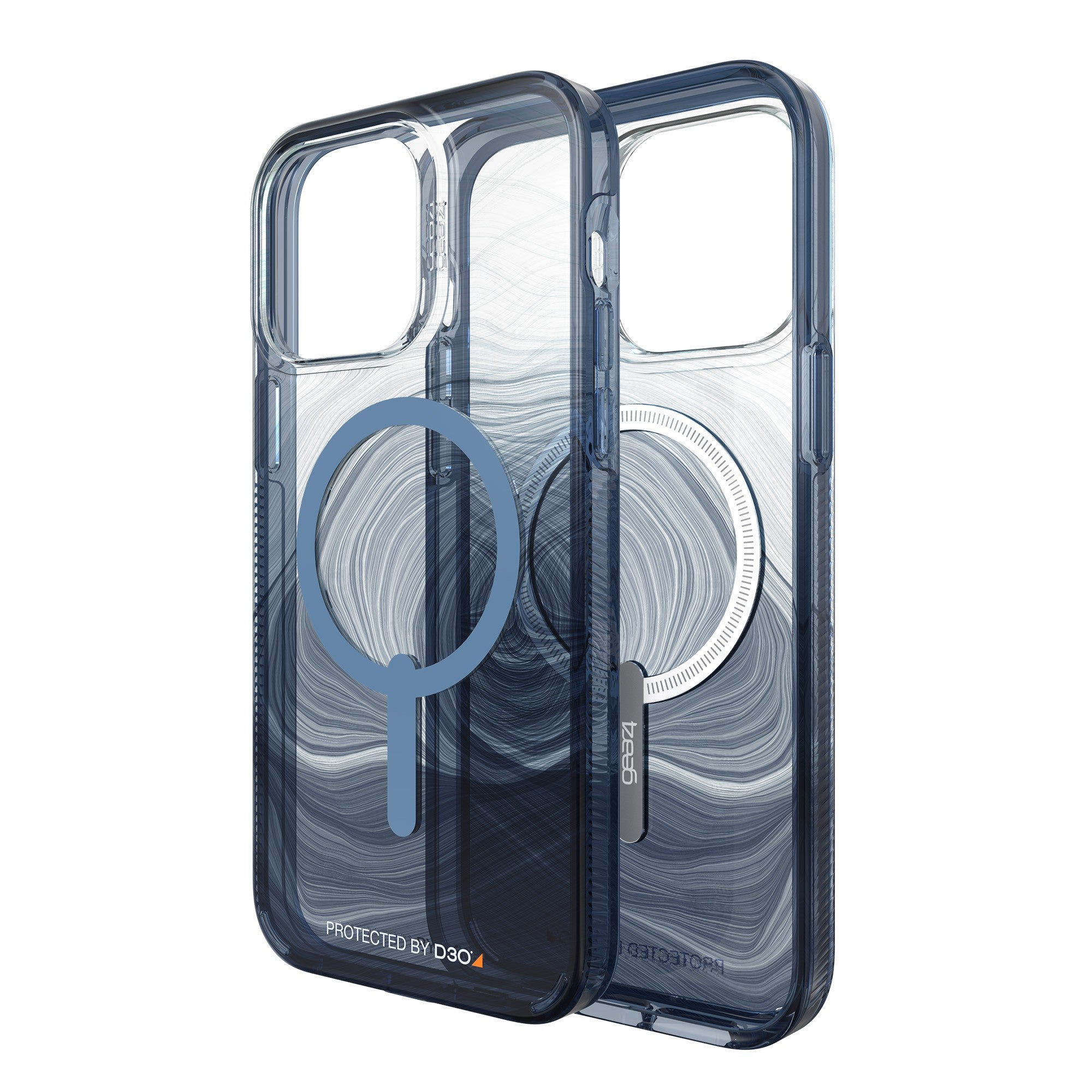 iPhone 14 Pro Max Gear4 D3O Milan Snap Case - Blue Swirl - 15-10146