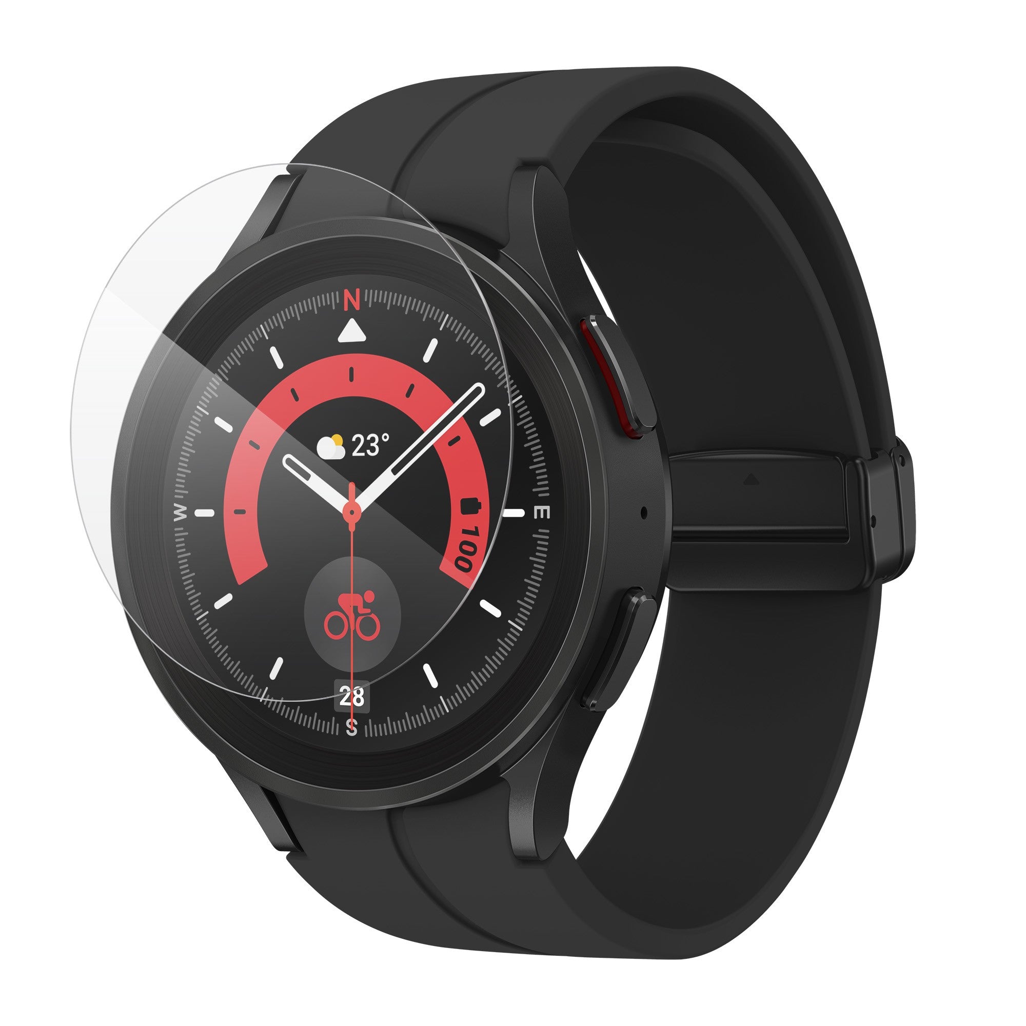 Samsung Galaxy Watch5 Pro ZAGG InvisibleShield FusionAM Glass Screen Protector - 15-11018