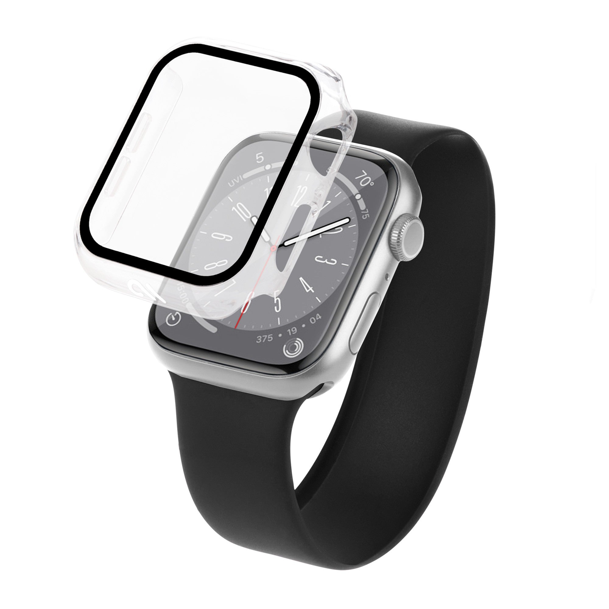 Apple Watch Series 4,5,6,SE 44mm Case-Mate Tough w/Integrated Glass Screen Protector - Clear - 15-11268