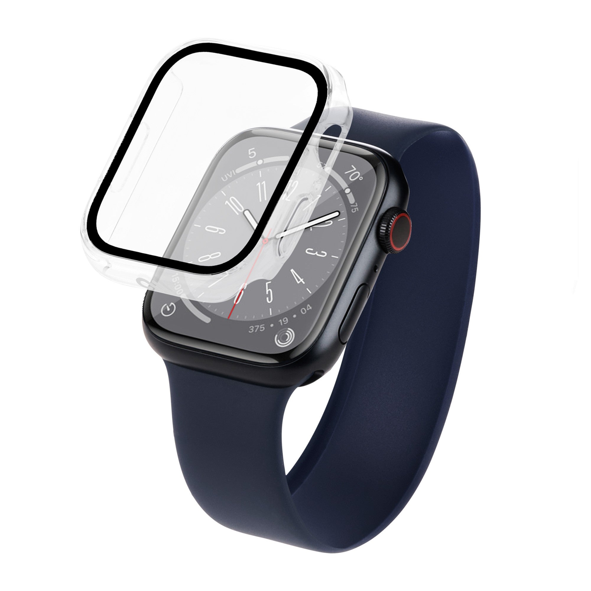 Apple Watch Series 7,8 45mm Case-Mate Tough w/Integrated Glass Screen Protector - Clear - 15-11270