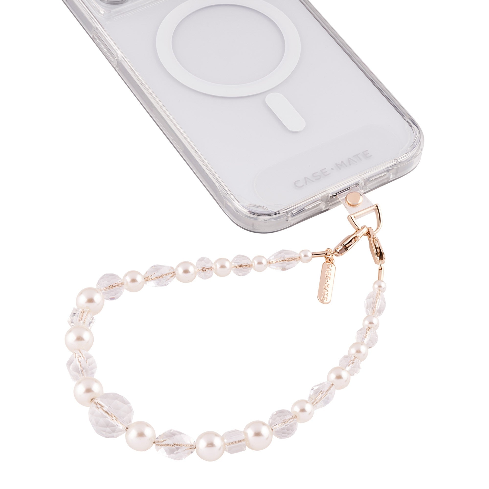 Universal Case-Mate Beaded Phone Wristlet - Crystal Pearl - 15-11273