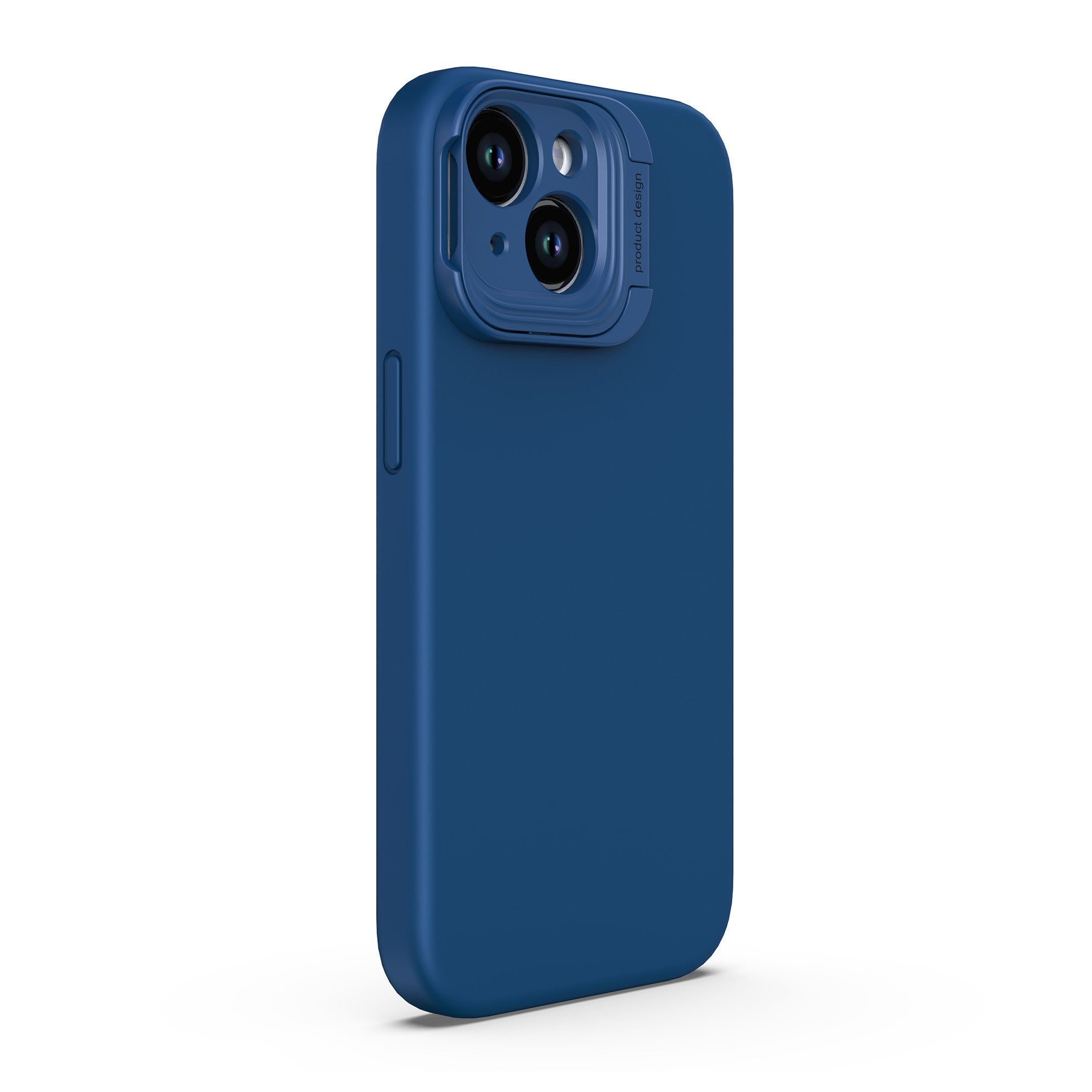 iPhone 15 Uunique Liquid Silicone MagSafe Stand Case - Navy Blue - 15-11348