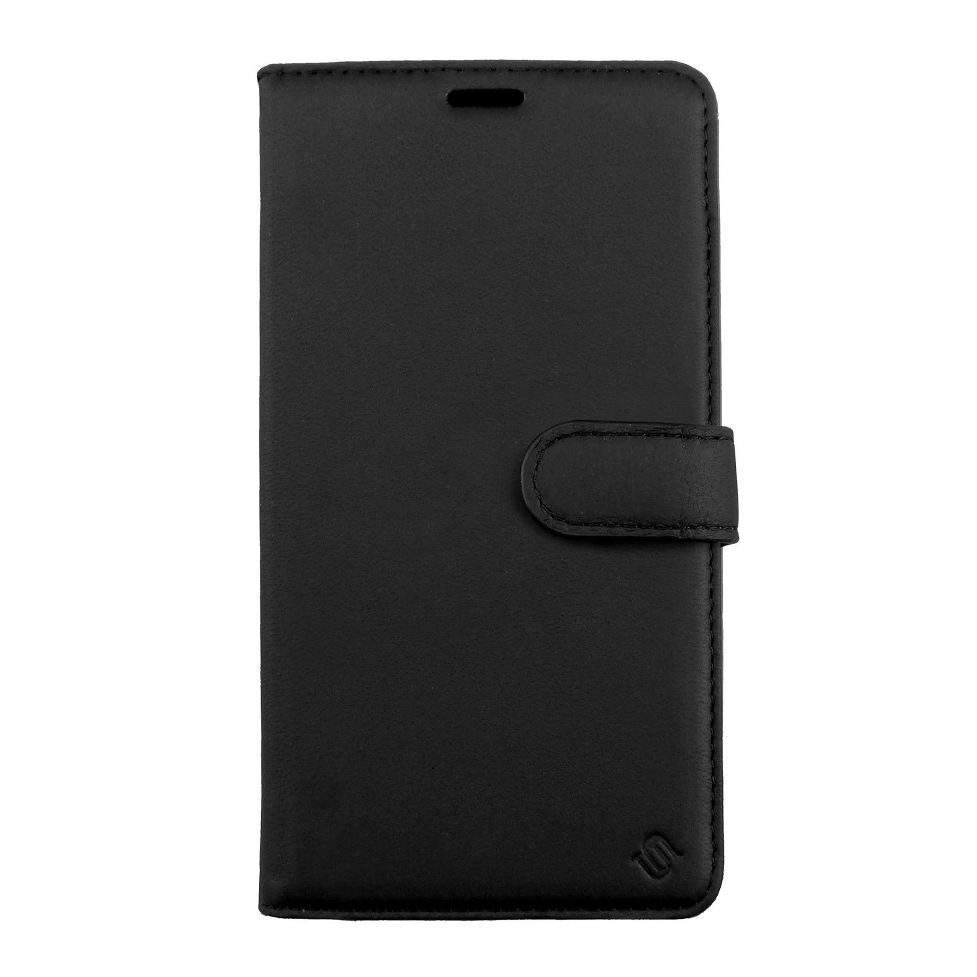 iPhone 15 Plus/14 Plus Uunique 2-in-1 Leather Folio + Detachable Back MagSafe Case - Black/Red - 15-11356