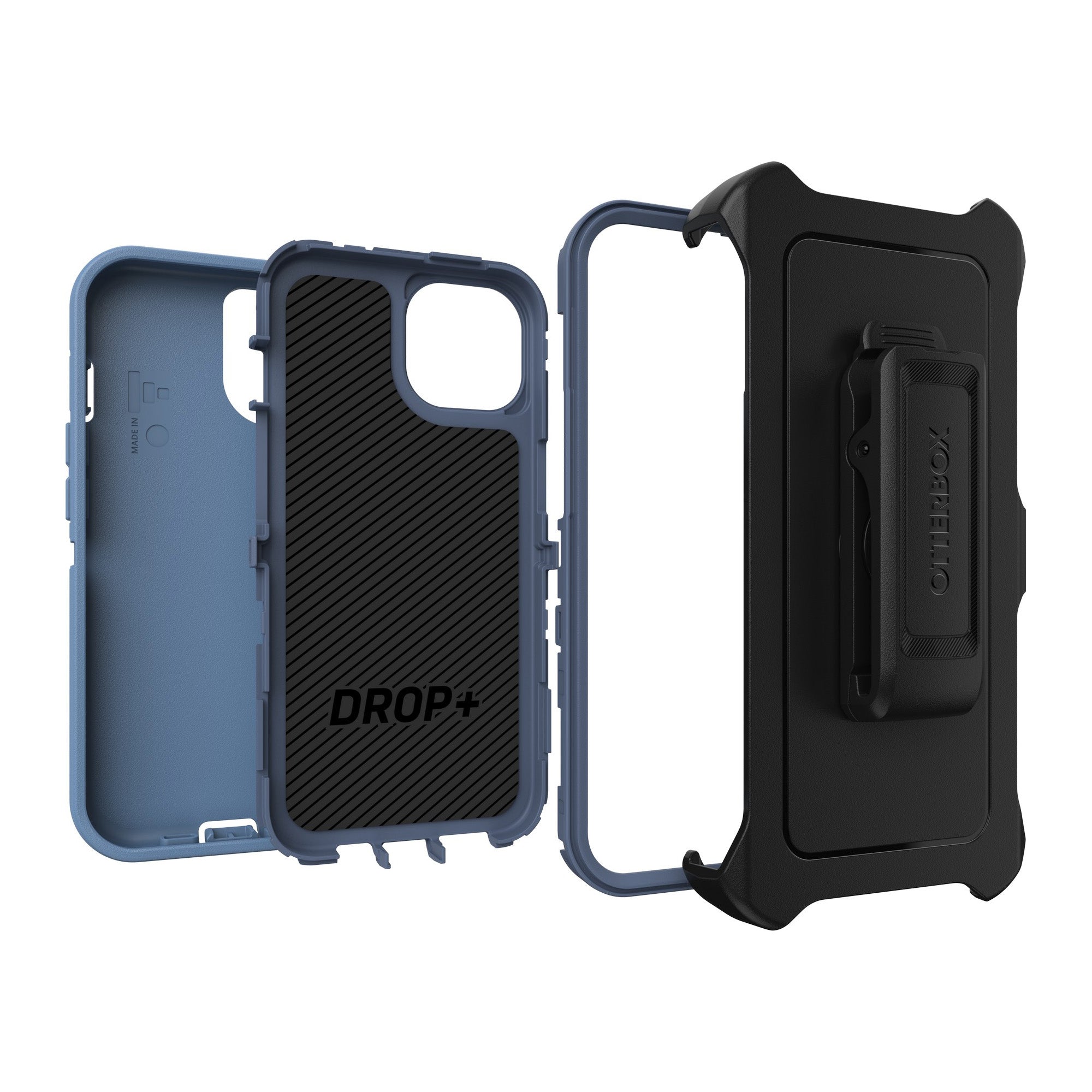 iPhone 17e/16e/15/14/13 Otterbox Defender Series Case - Blue - Baby Blue Jeans - 15-11385