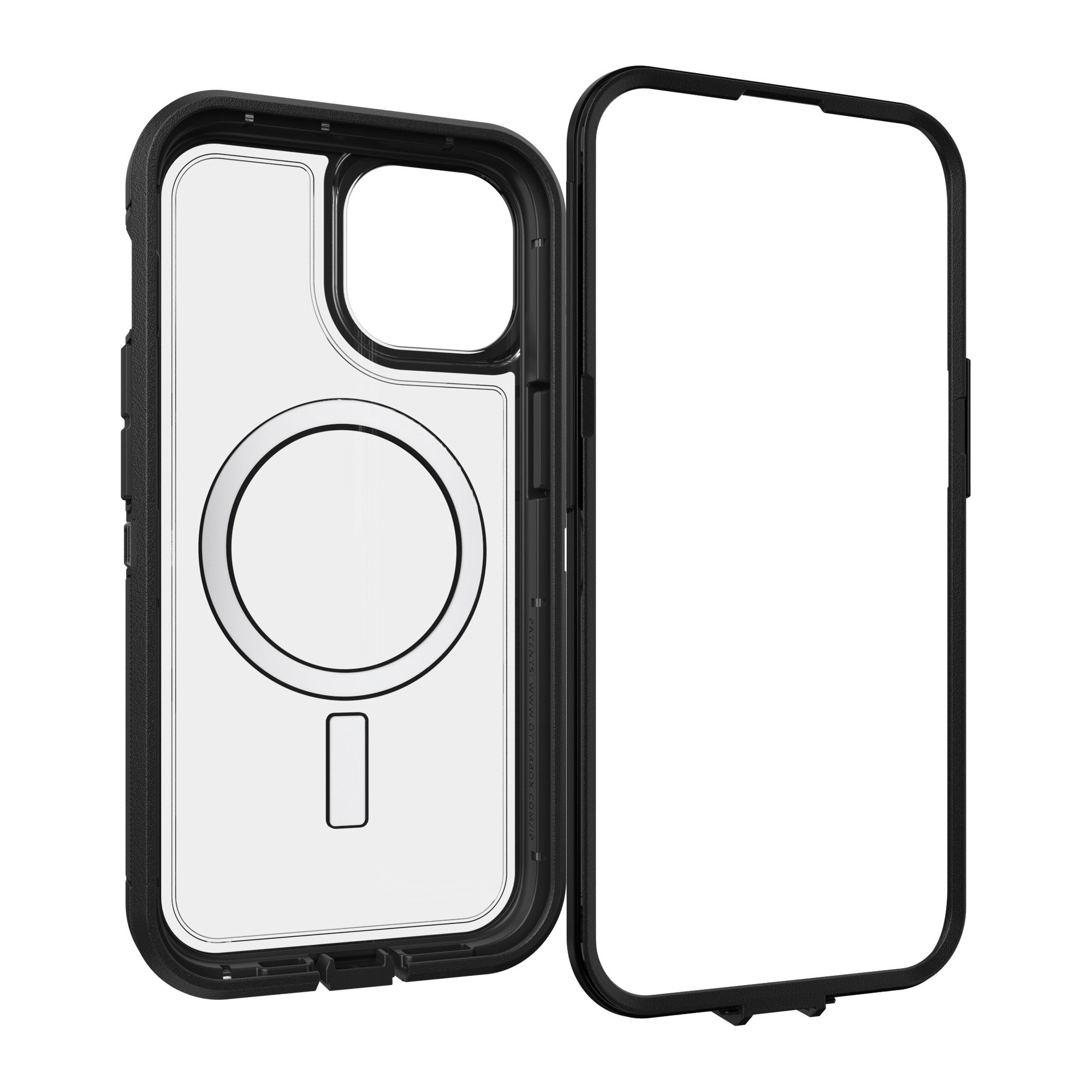 iPhone 17e/16e/15/14/13 Otterbox Defender XT w/ MagSafe Clear Series Case - Clear/Black - Dark Side - 15-11410