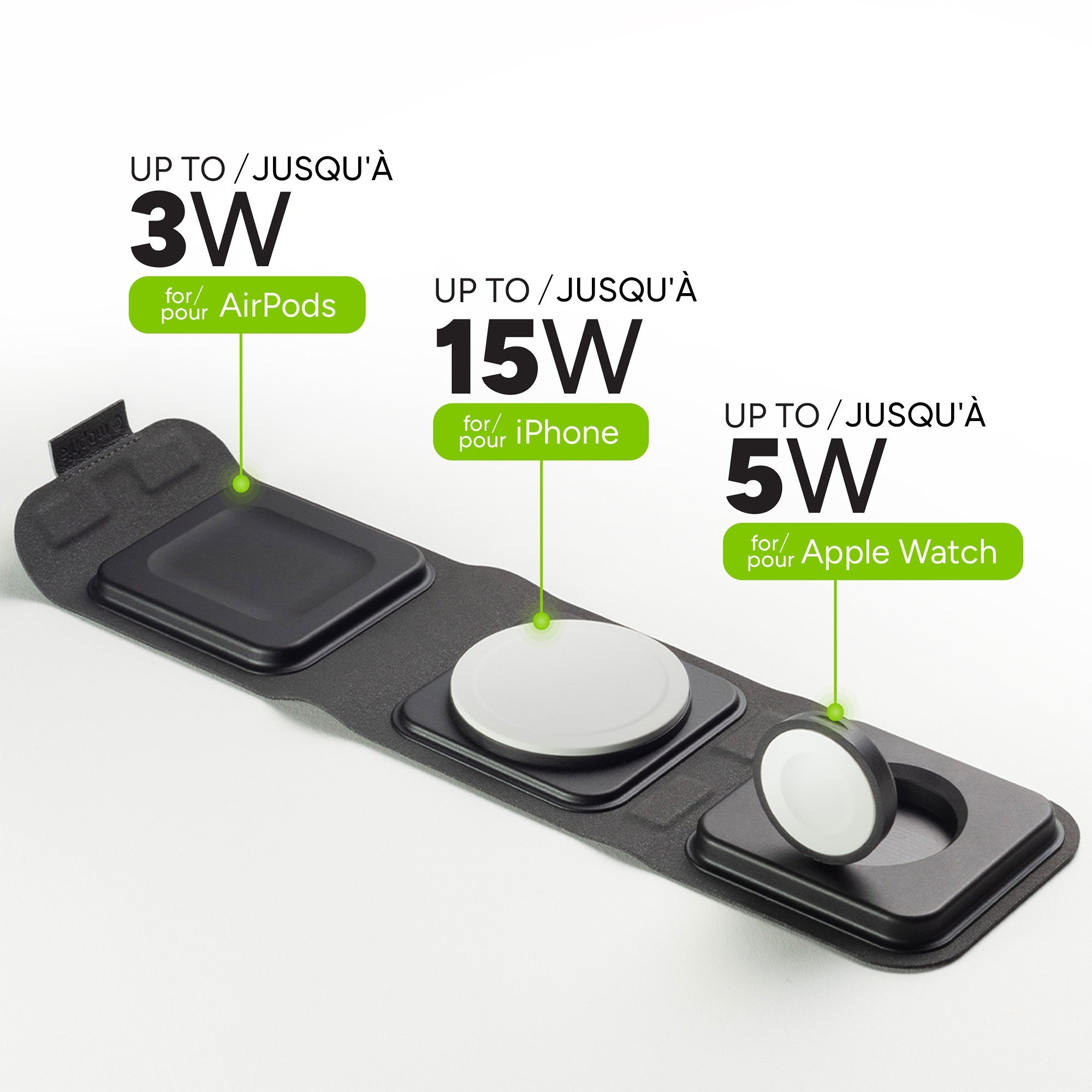 Mophie MagSafe 3in1 Travel Charger - Black - 15-11430