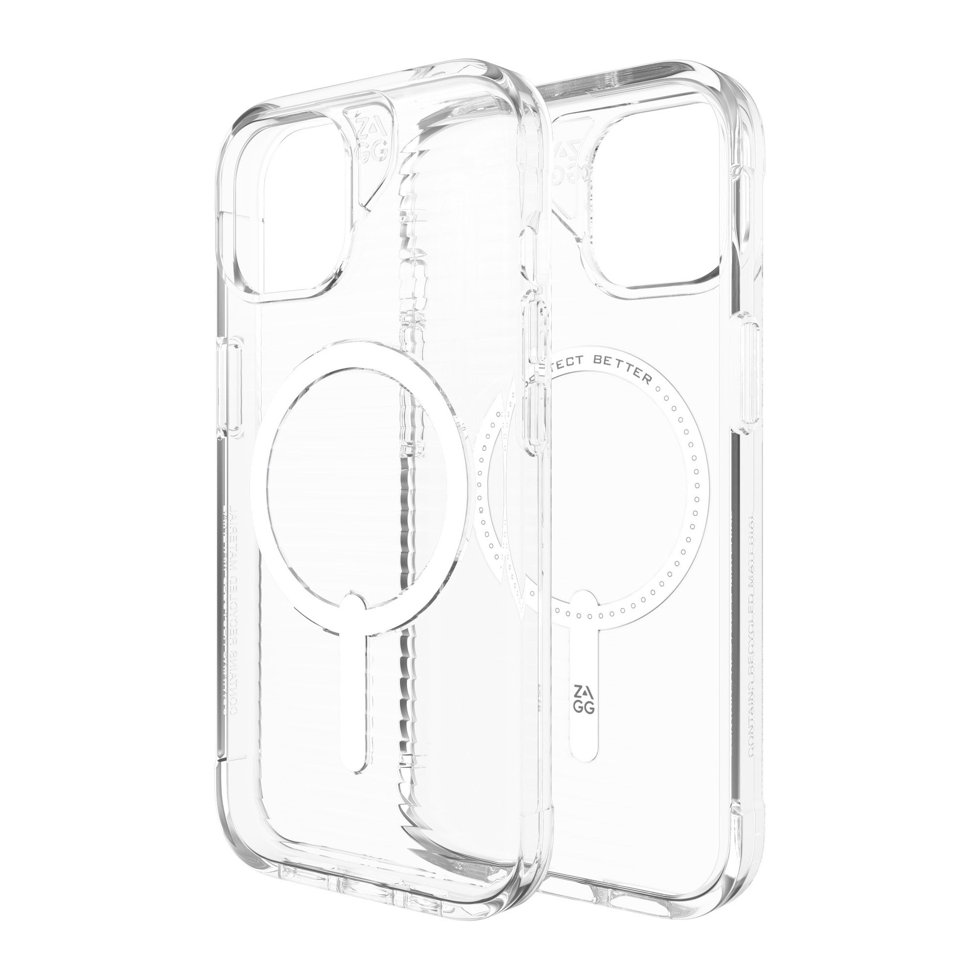iPhone 15/14/13 ZAGG/GEAR4 Graphene Luxe Snap Case - Clear - 15-11617