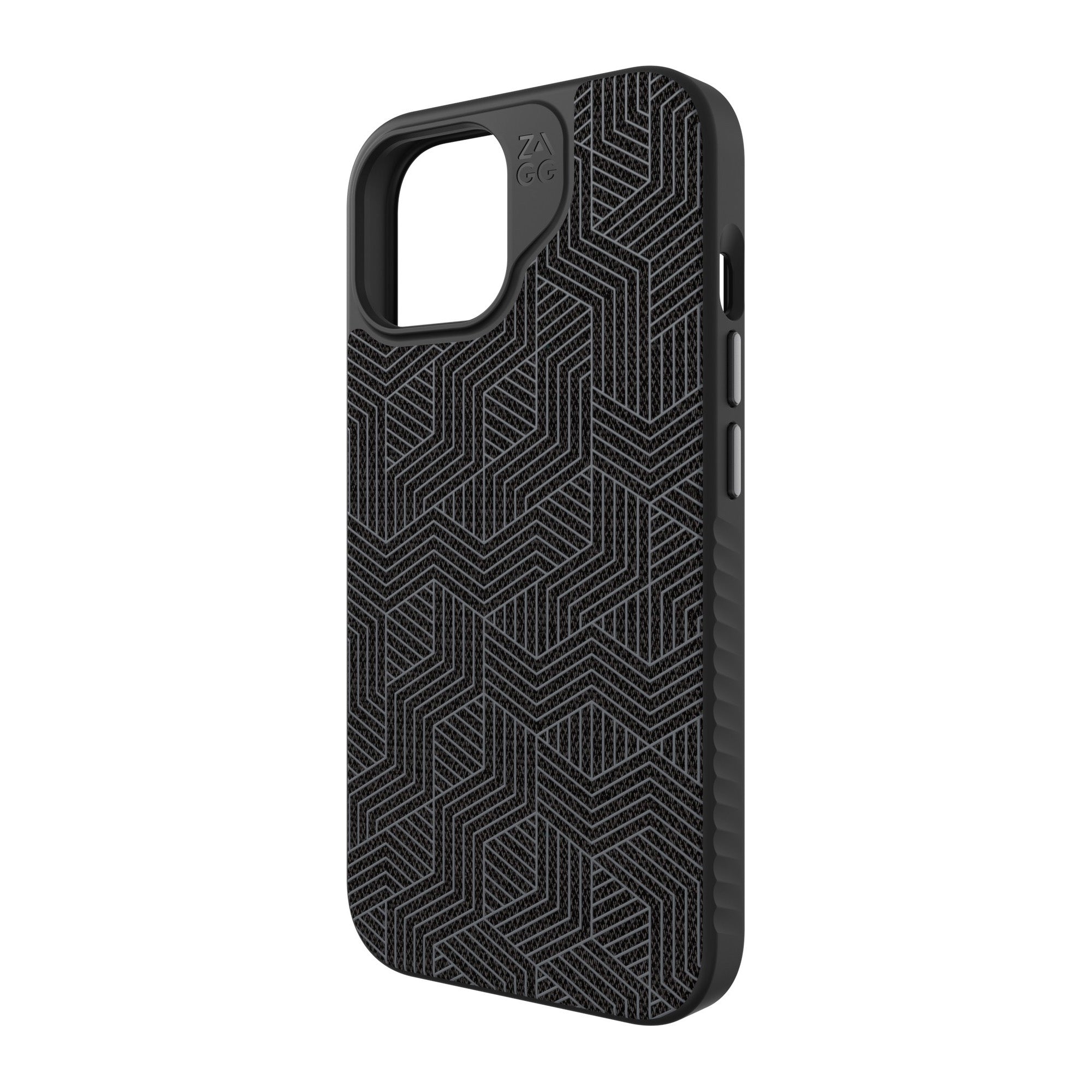iPhone 15/14/13 ZAGG/GEAR4 Graphene London Snap Case - Black Geo - 15-11635