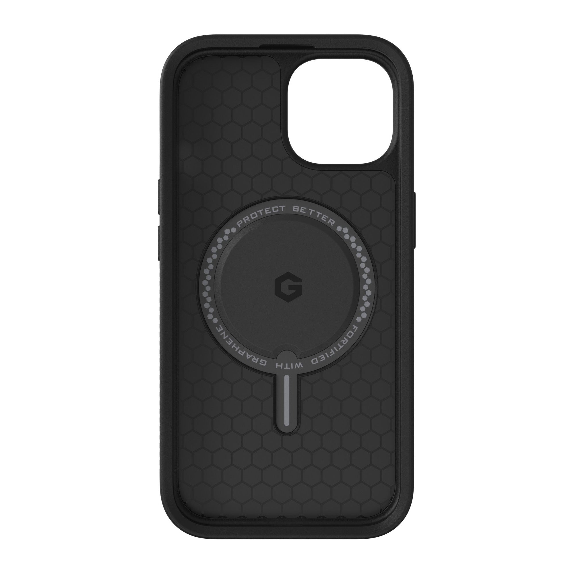 iPhone 15/14/13 ZAGG/GEAR4 Graphene Everest Snap Kickstand Case - Black - 15-11643