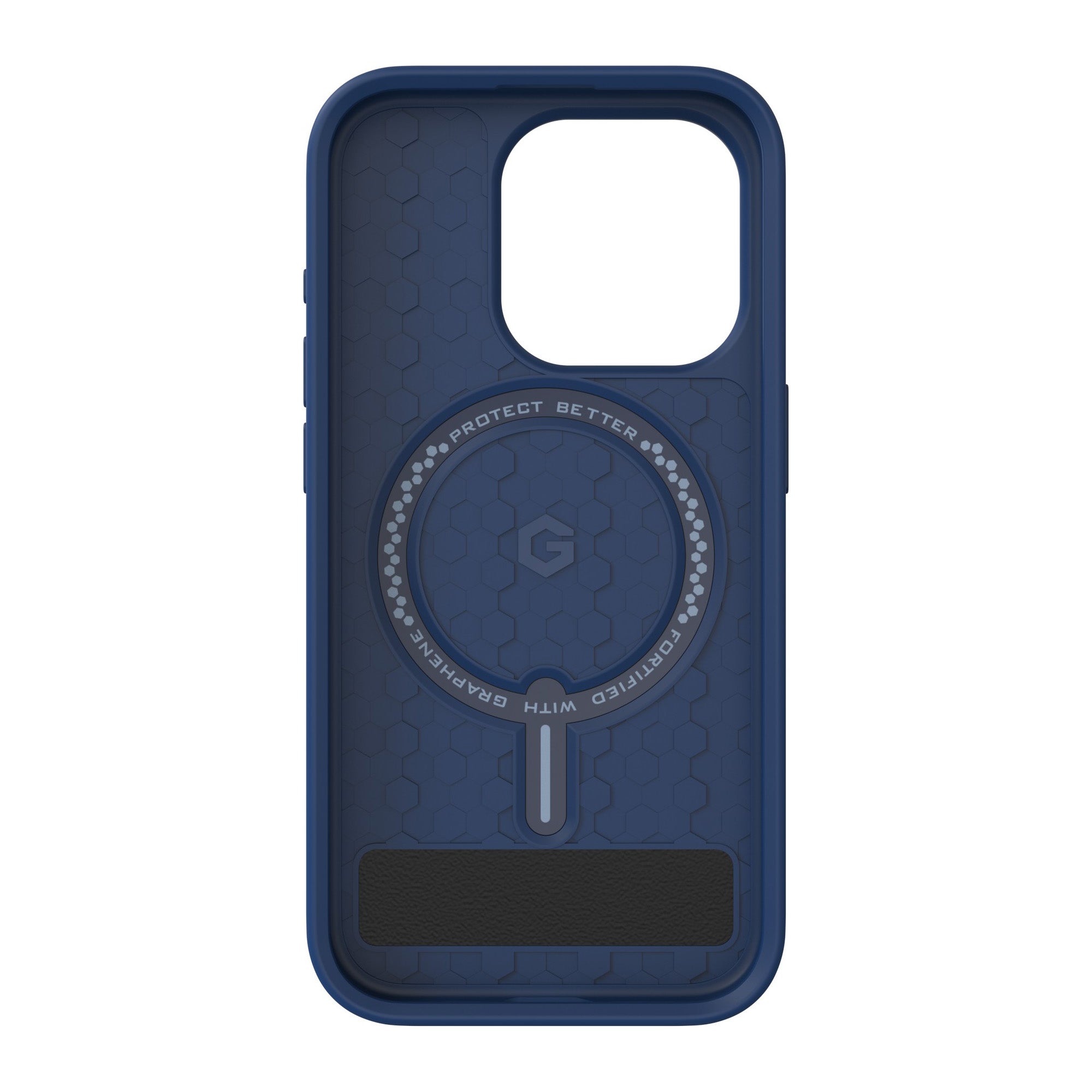 iPhone 15 Pro ZAGG/GEAR4 Graphene Denali Snap Kickstand Case - Navy - 15-11668