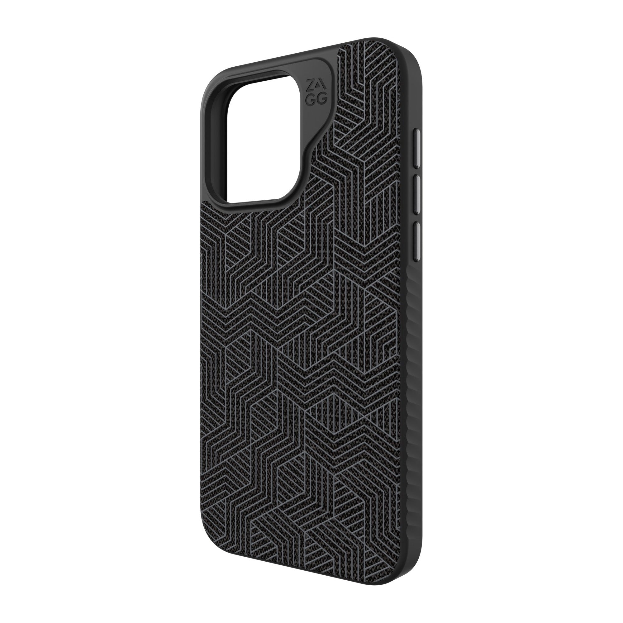 iPhone 15 Pro Max ZAGG/GEAR4 Graphene London Snap Case - Black Geo - 15-11702