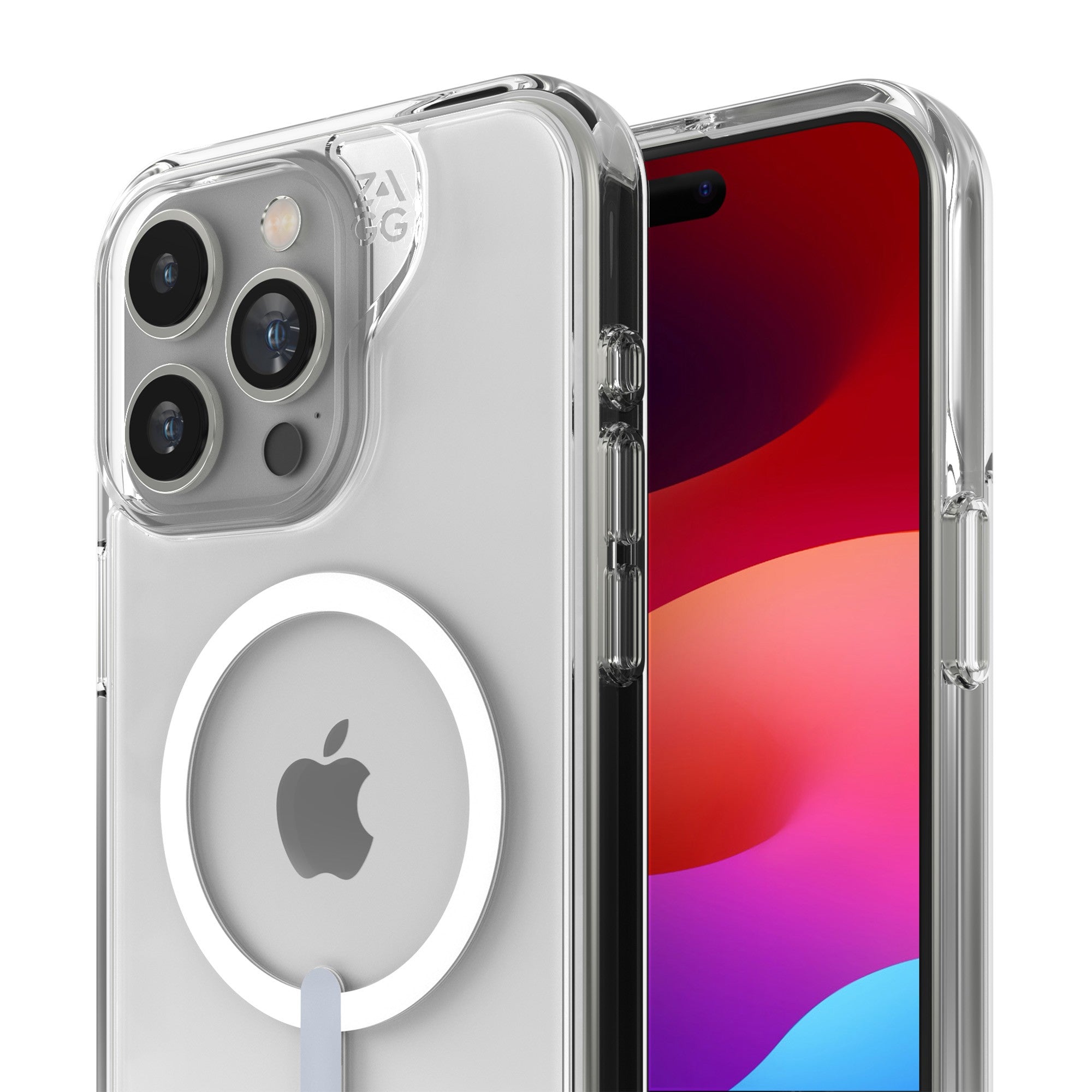 iPhone 15 Pro Max ZAGG/GEAR4 Graphene Crystal Palace Snap Kickstand Case - Clear - 15-11781