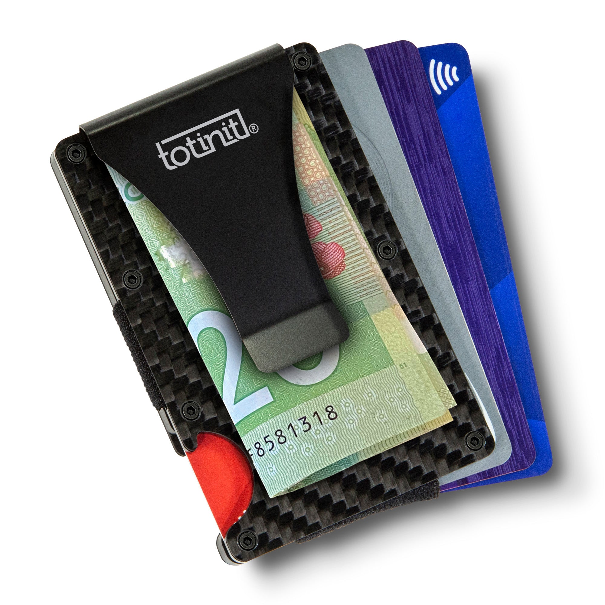 Totinit Vault Track-it Carbon Fiber Wallet with Bottle Opener - 15-11928