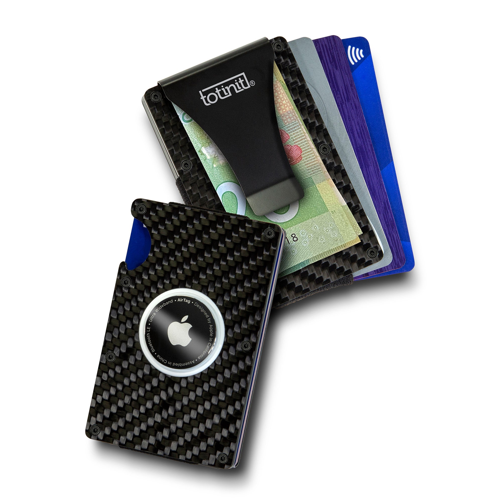 Totinit Vault Track-it Carbon Fiber Wallet with Bottle Opener - 15-11928
