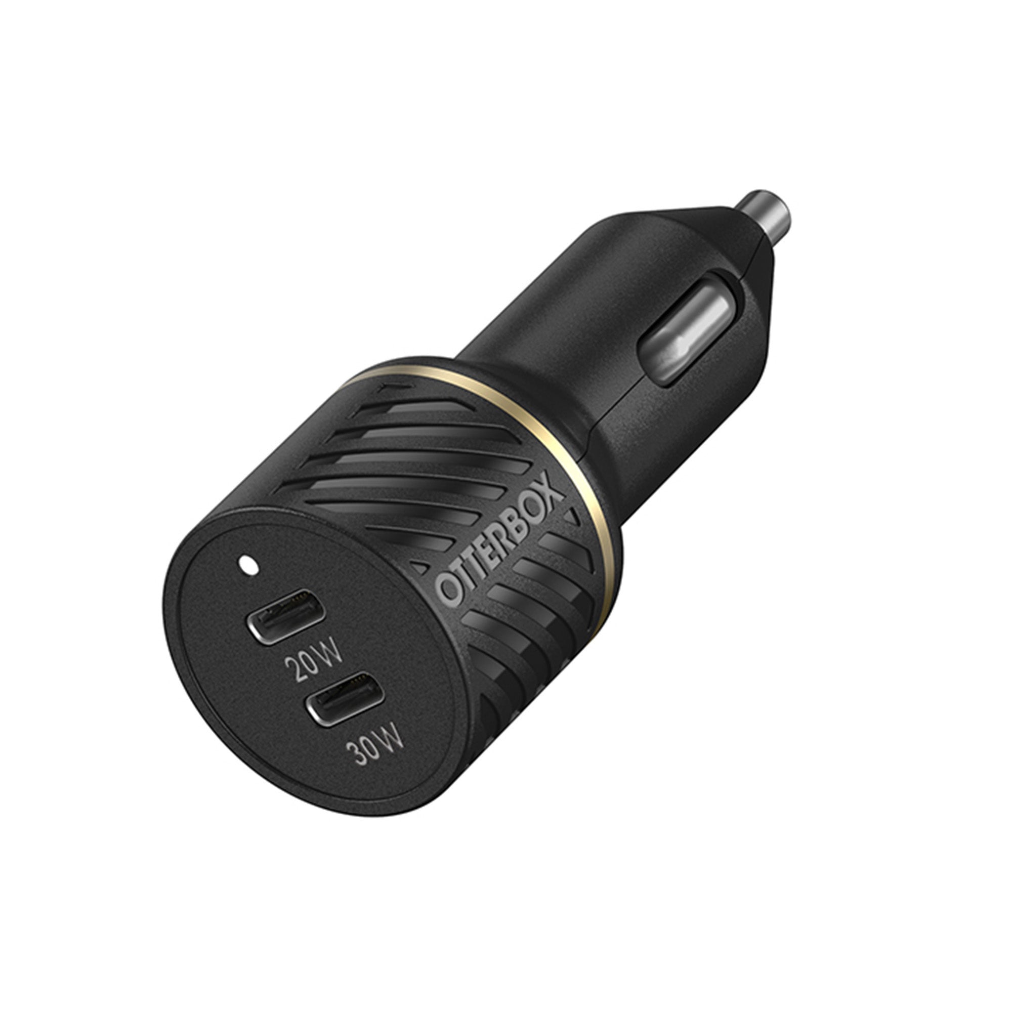 Otterbox 50W Black Dual Port USB-C PD (20W) + USB-C PD (30W) Car Charger - 15-11983