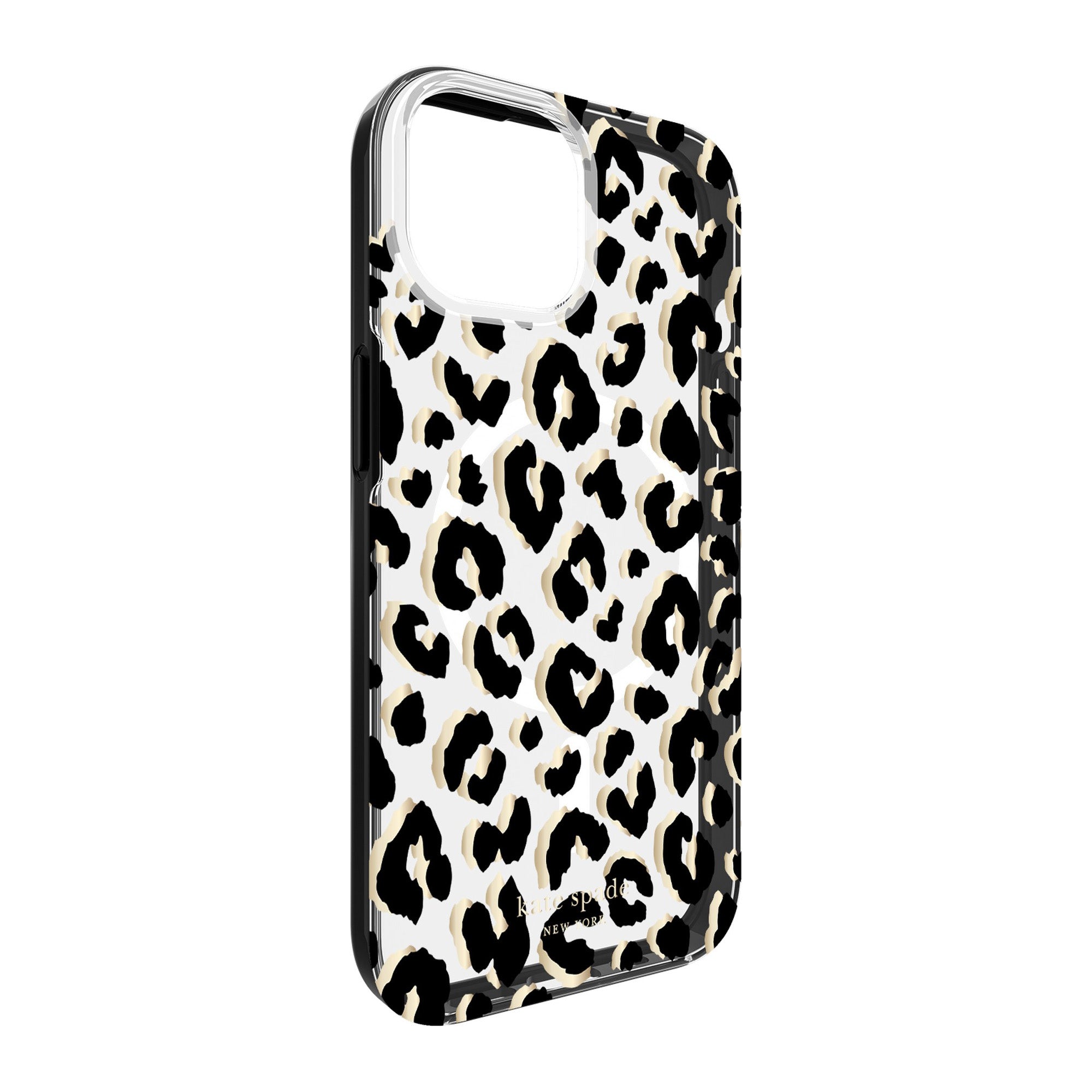 iPhone 15/14/13 Kate Spade Protective Hardshell MagSafe Case - City Leopard - 15-12005