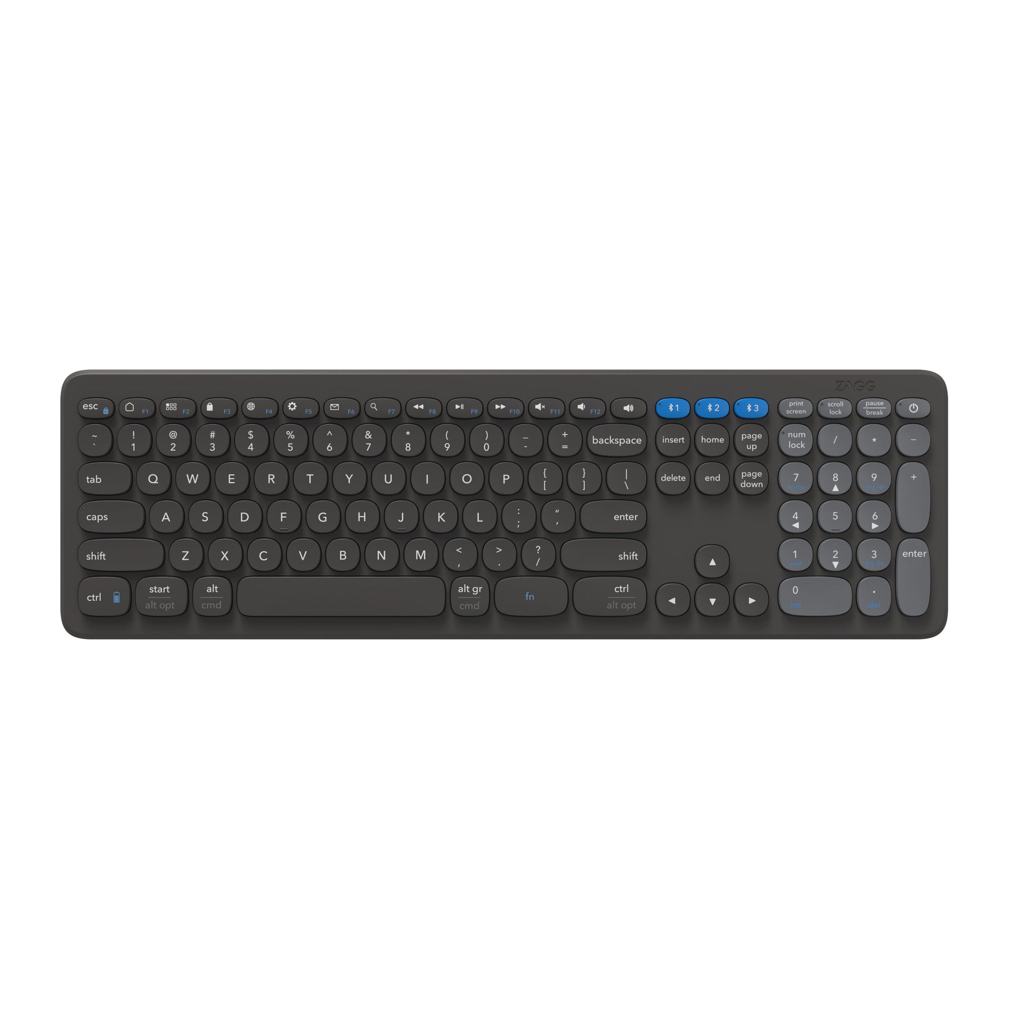 ZAGG Wireless Pro Keyboard 17inch - Black - 15-12078