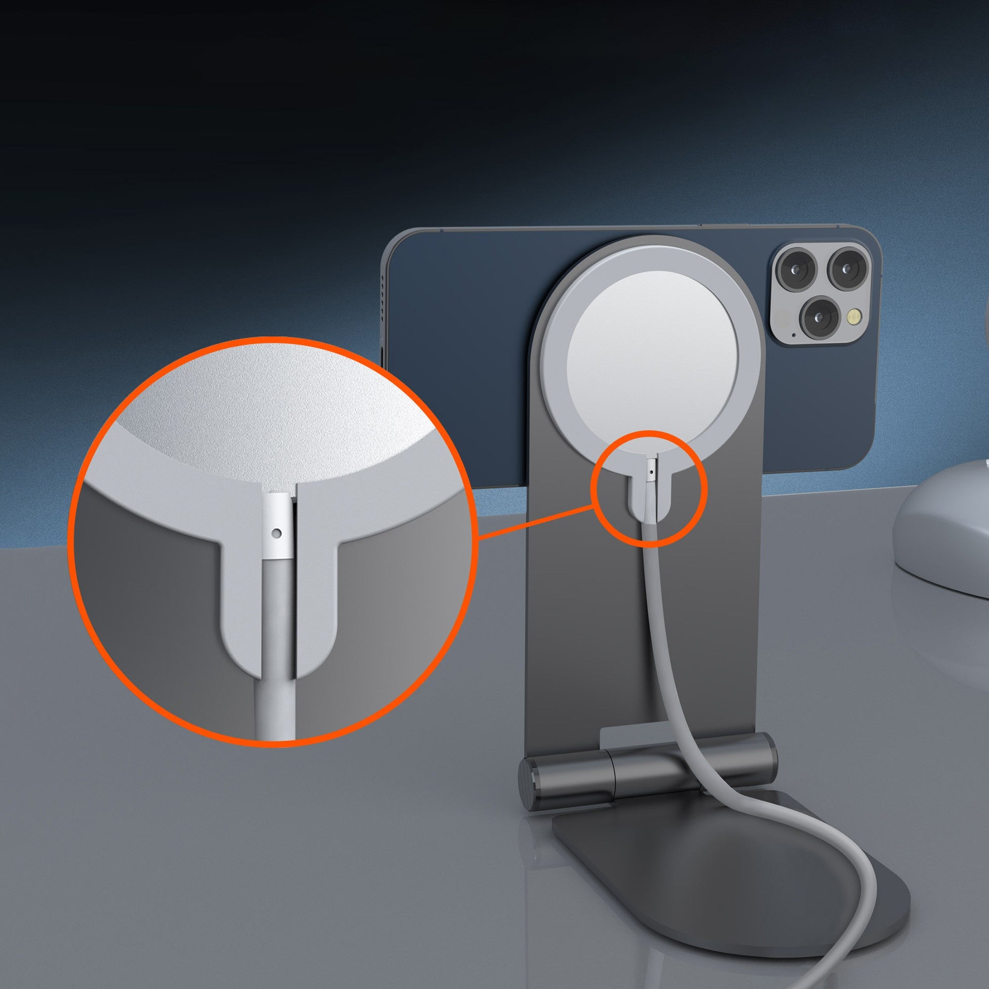 HyperGear Aluminum MagView Stand for MagSafe Charger - 15-12159