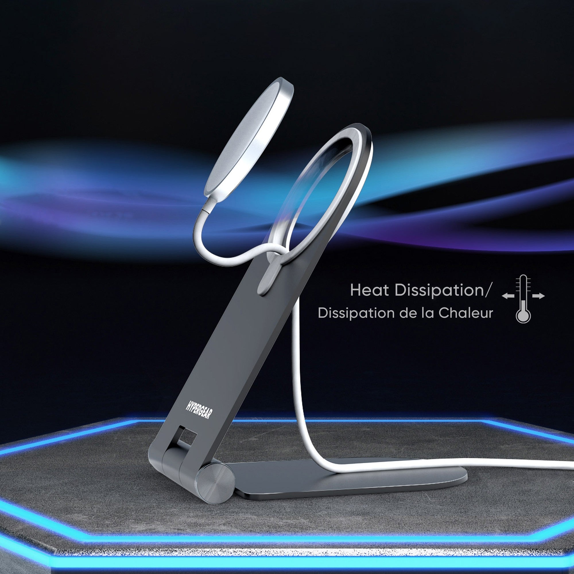 HyperGear Aluminum MagView Stand for MagSafe Charger - 15-12159
