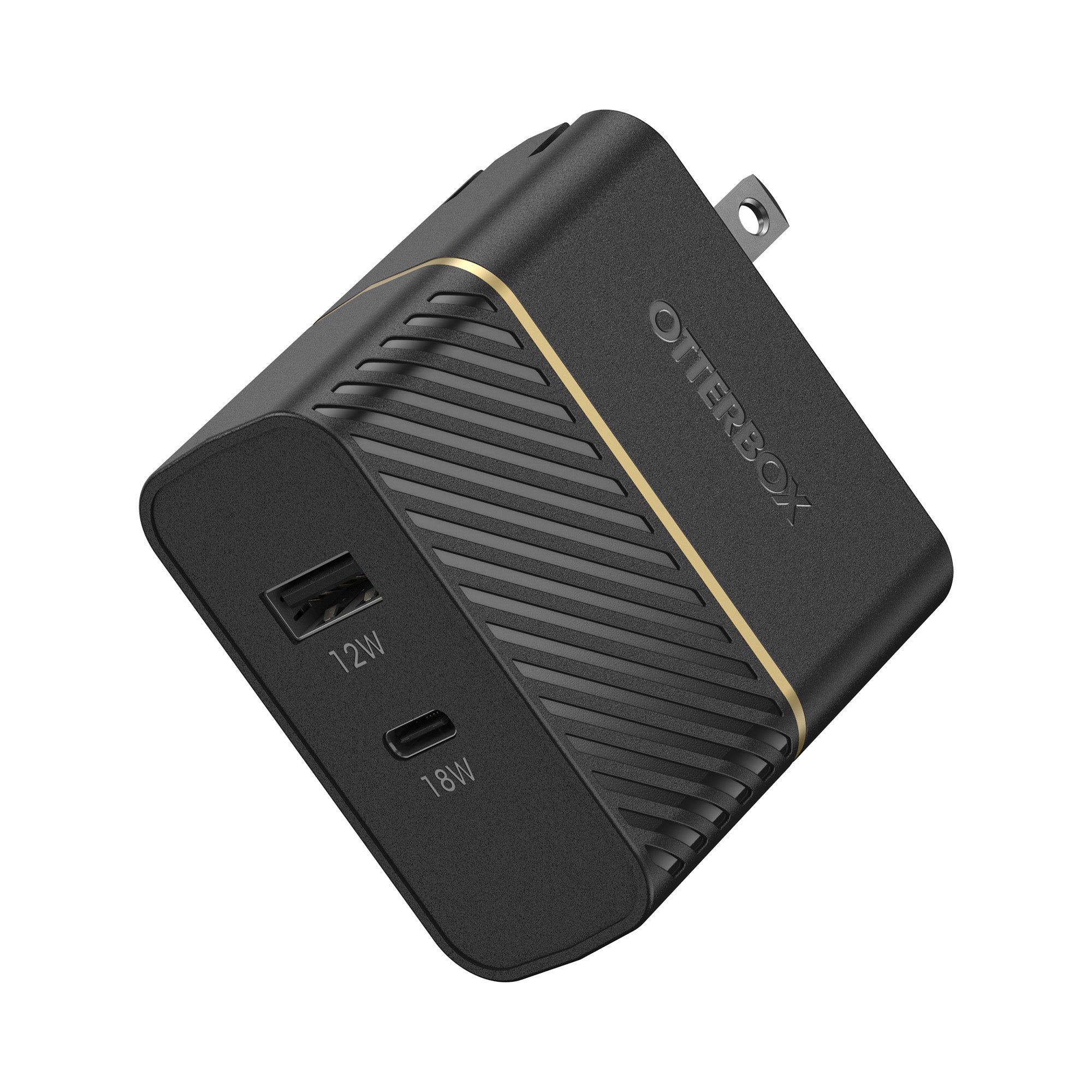 Otterbox 30W Dual Port USB-A & USB-C PD Wall Charger - Black - 15-12236
