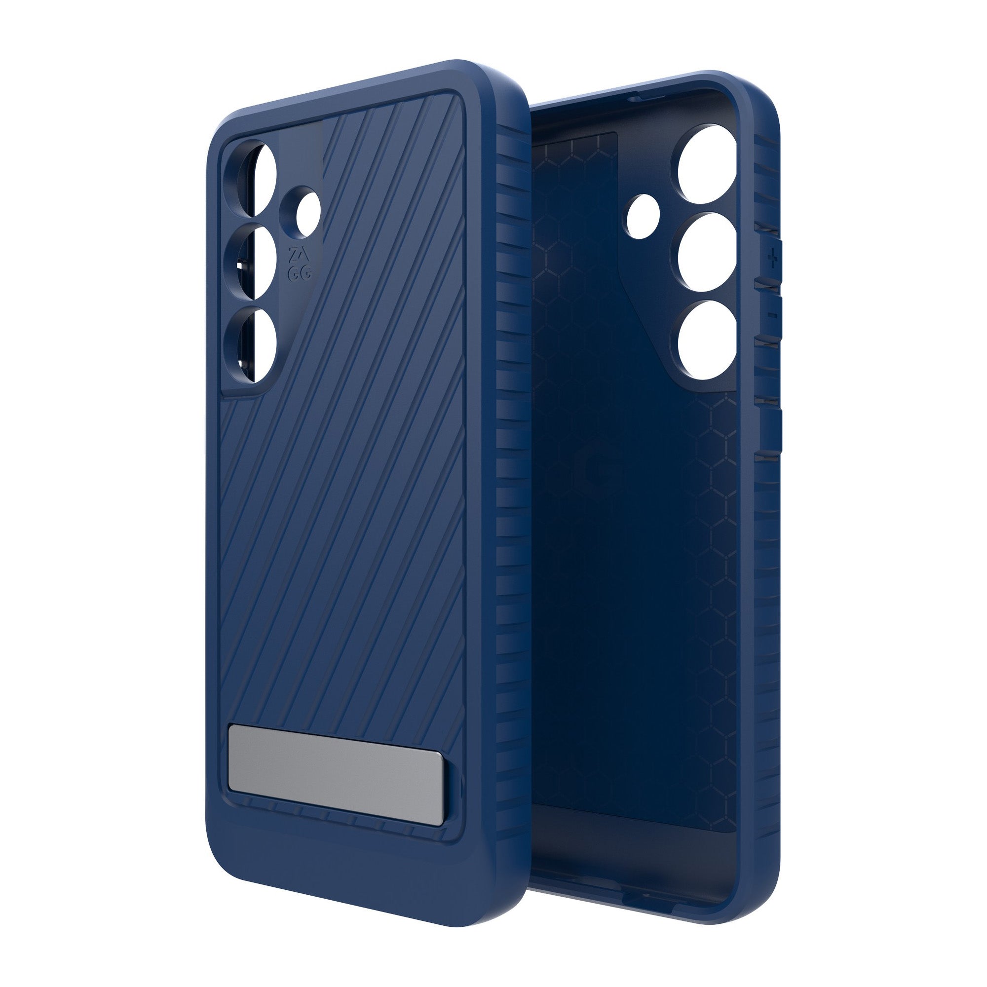 Samsung Galaxy S24 5G ZAGG Graphene Everest Kickstand Case - Navy - 15-12376