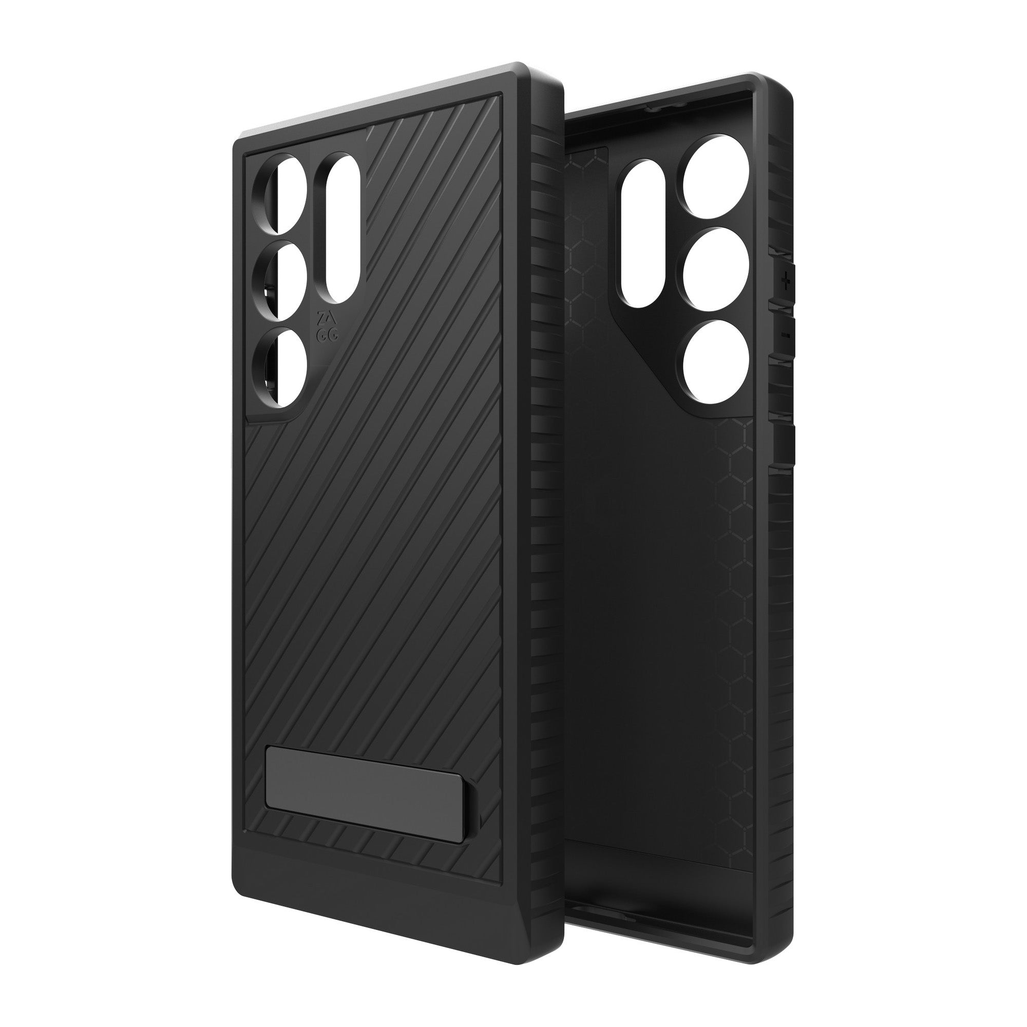 Samsung Galaxy S24 Ultra 5G ZAGG Graphene Everest Kickstand Case - Black - 15-12393