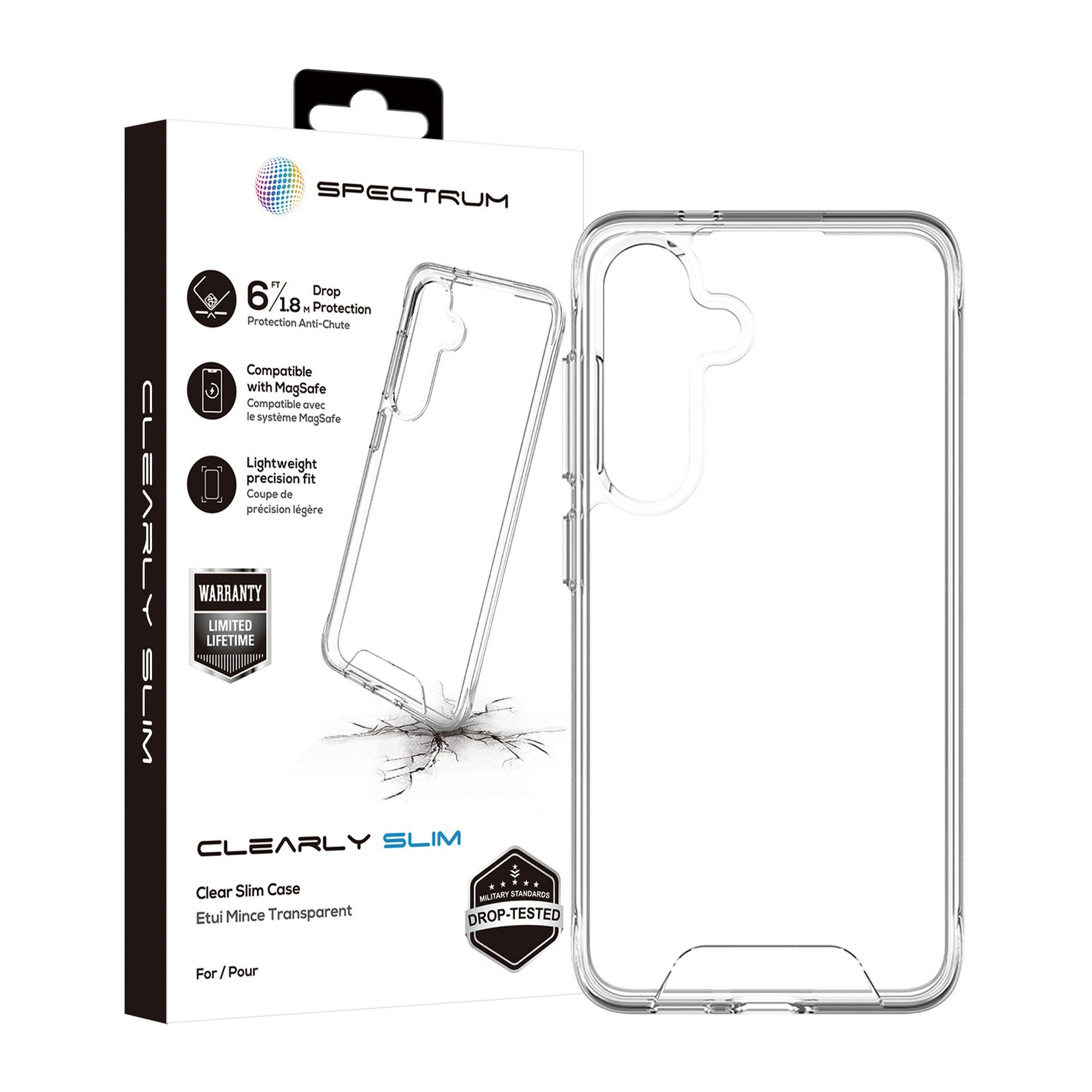 Samsung Galaxy S24 5G SPECTRUM Clearly Slim Case - Clear - 15-12399