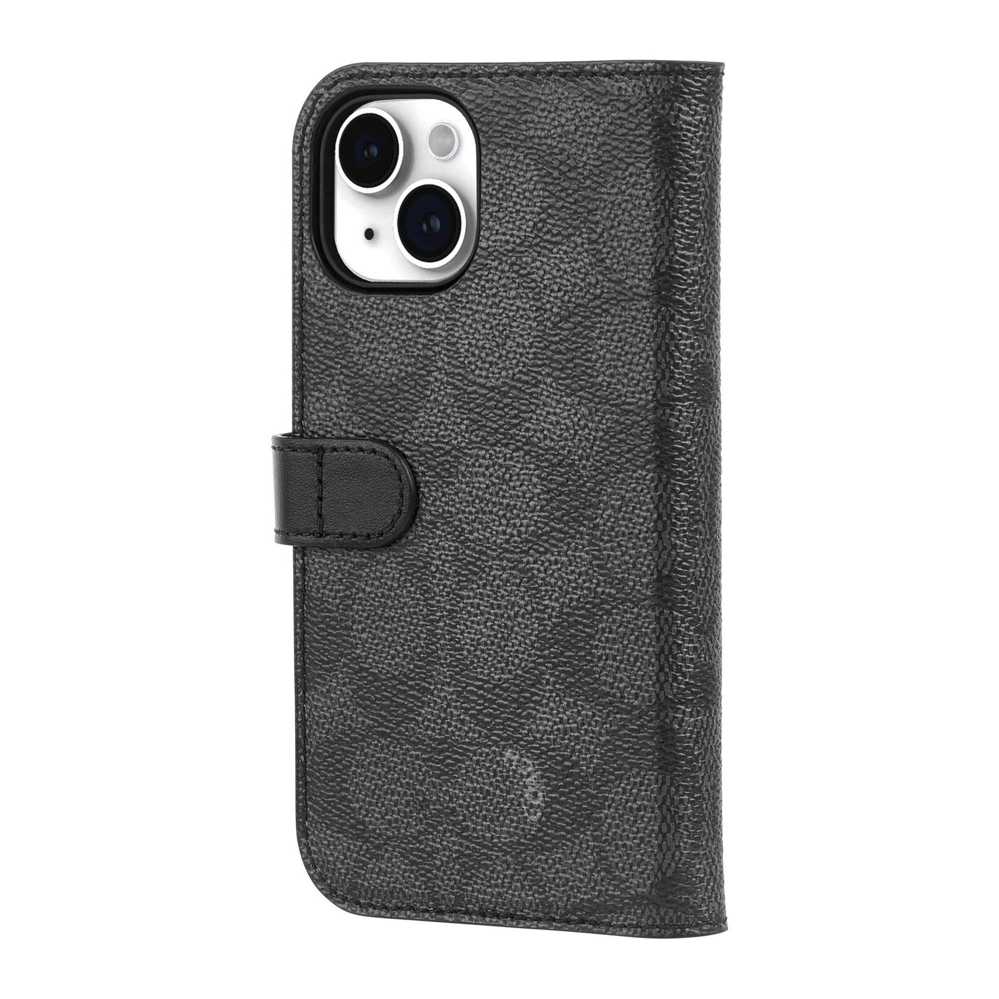 iPhone 15/14/13 Coach Folio Signature C Case - Charcoal - 15-12436