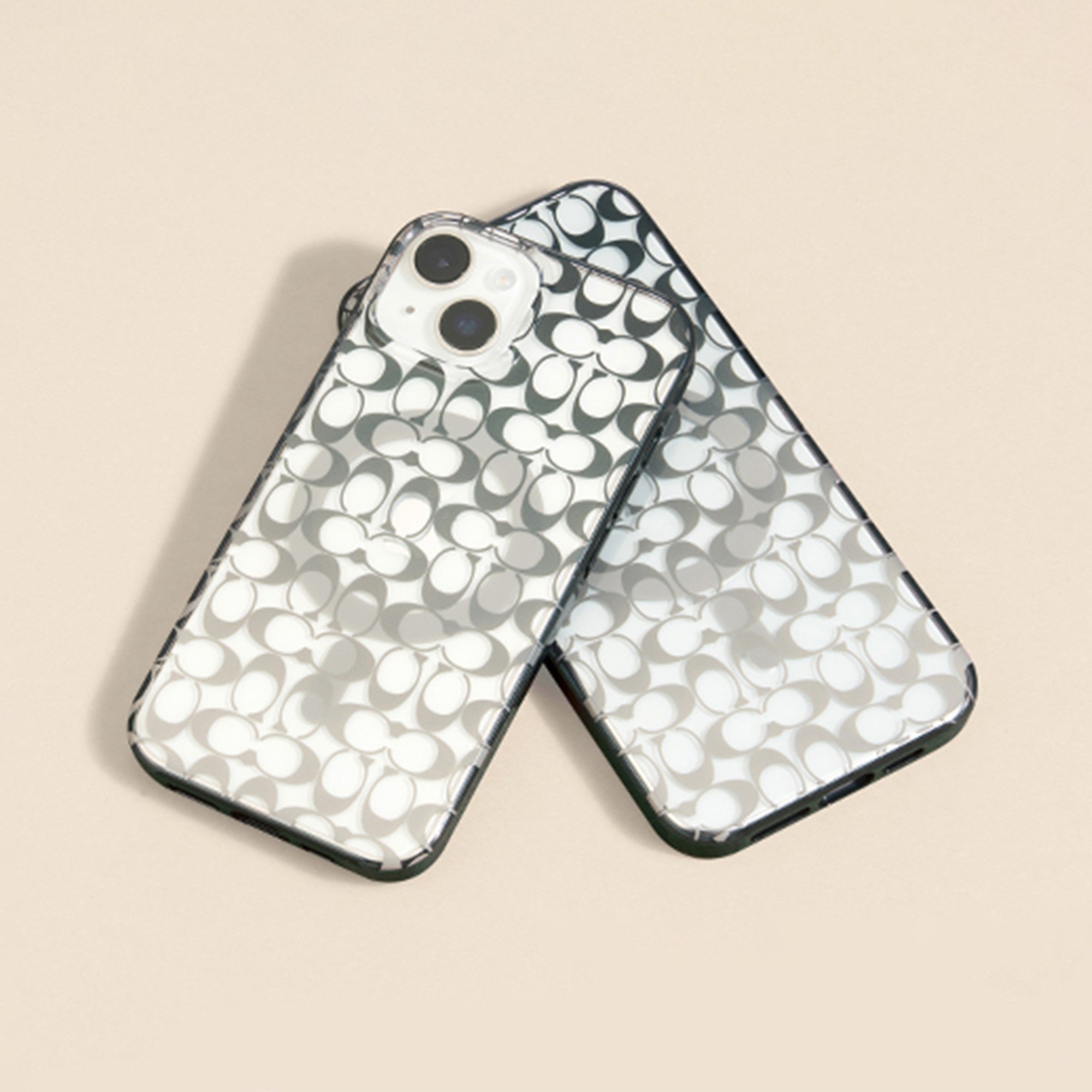 iPhone 15/14/13 Coach Protective Signature C Case w/MagSafe - Ombre Deep Forest - 15-12442