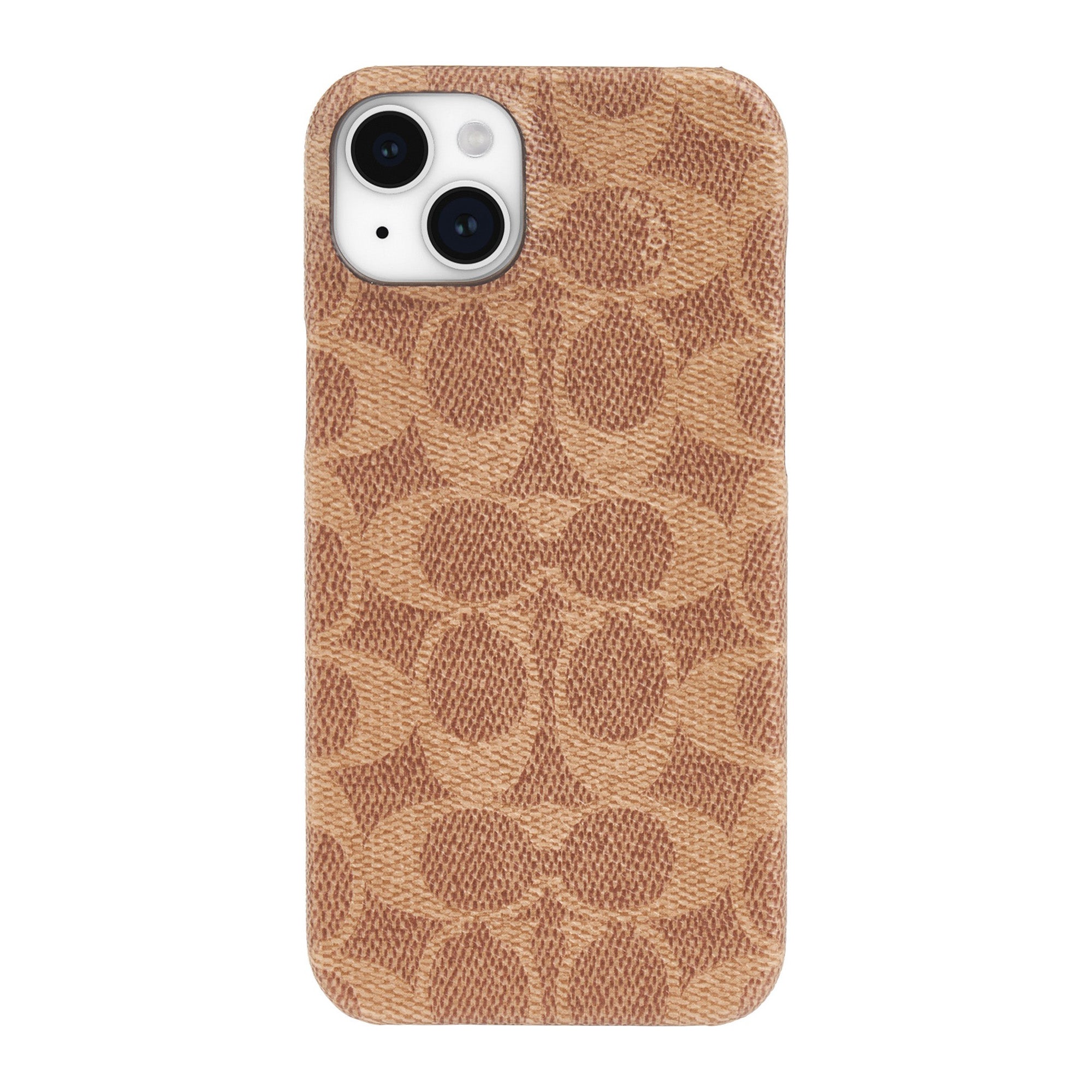 iPhone 15/14/13 Coach Slim Wrap Signature C Case - Tan - 15-12445
