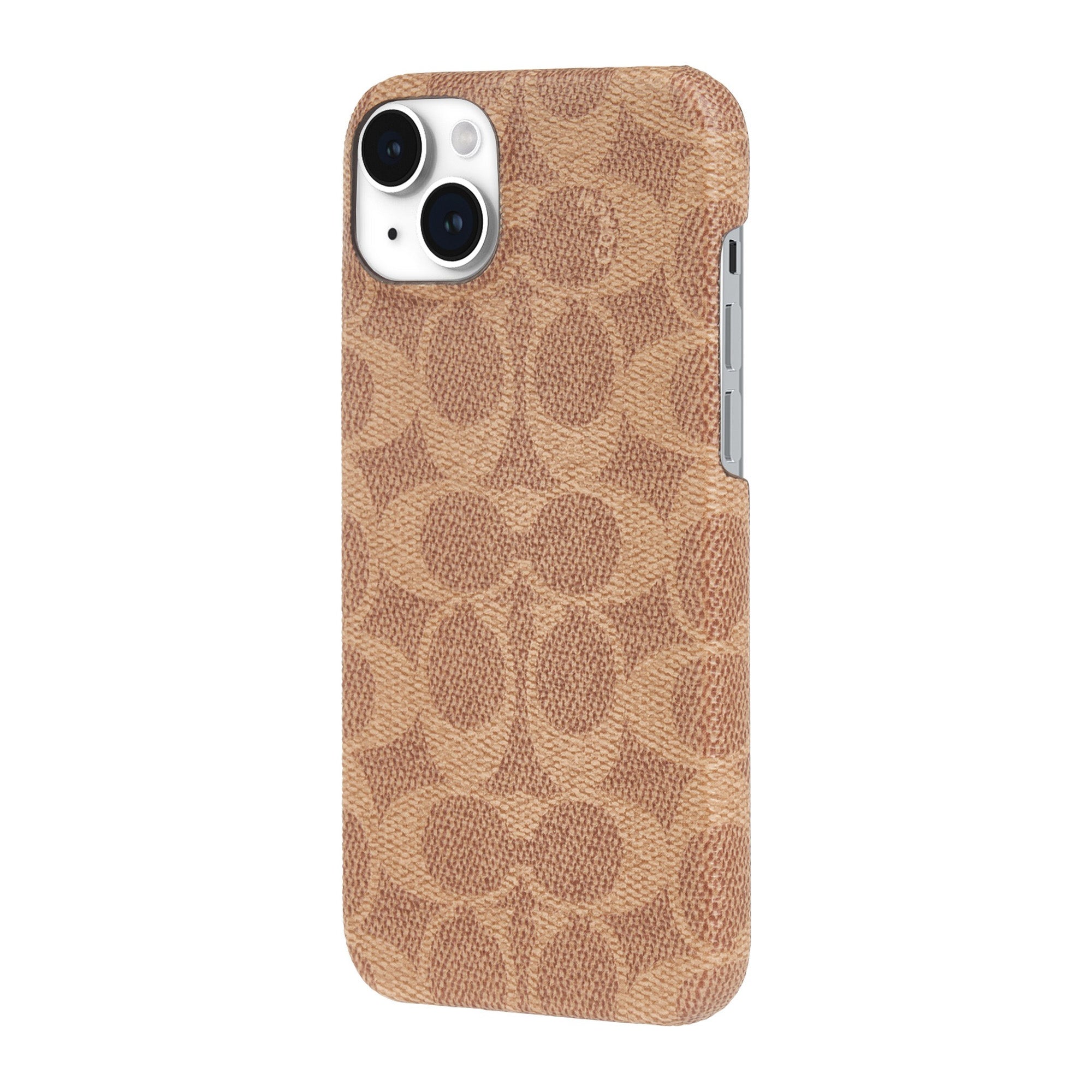 iPhone 15/14/13 Coach Slim Wrap Signature C Case - Tan - 15-12445
