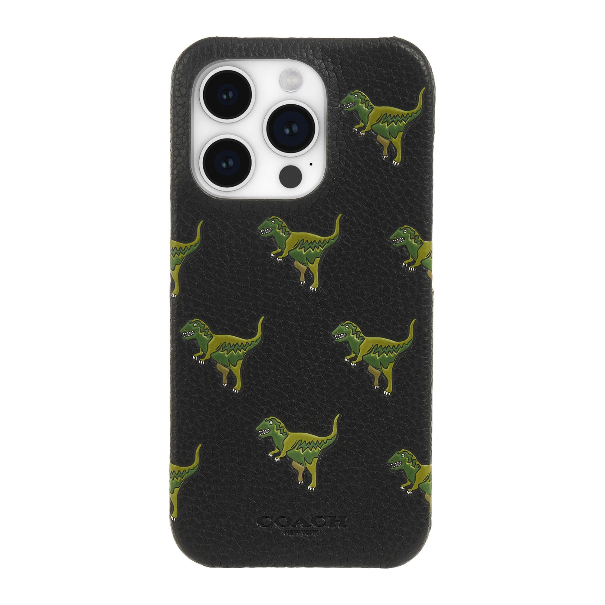 iPhone 15 Pro Coach Leather Slim Wrap Case - Repeat Rexy - 15-12449