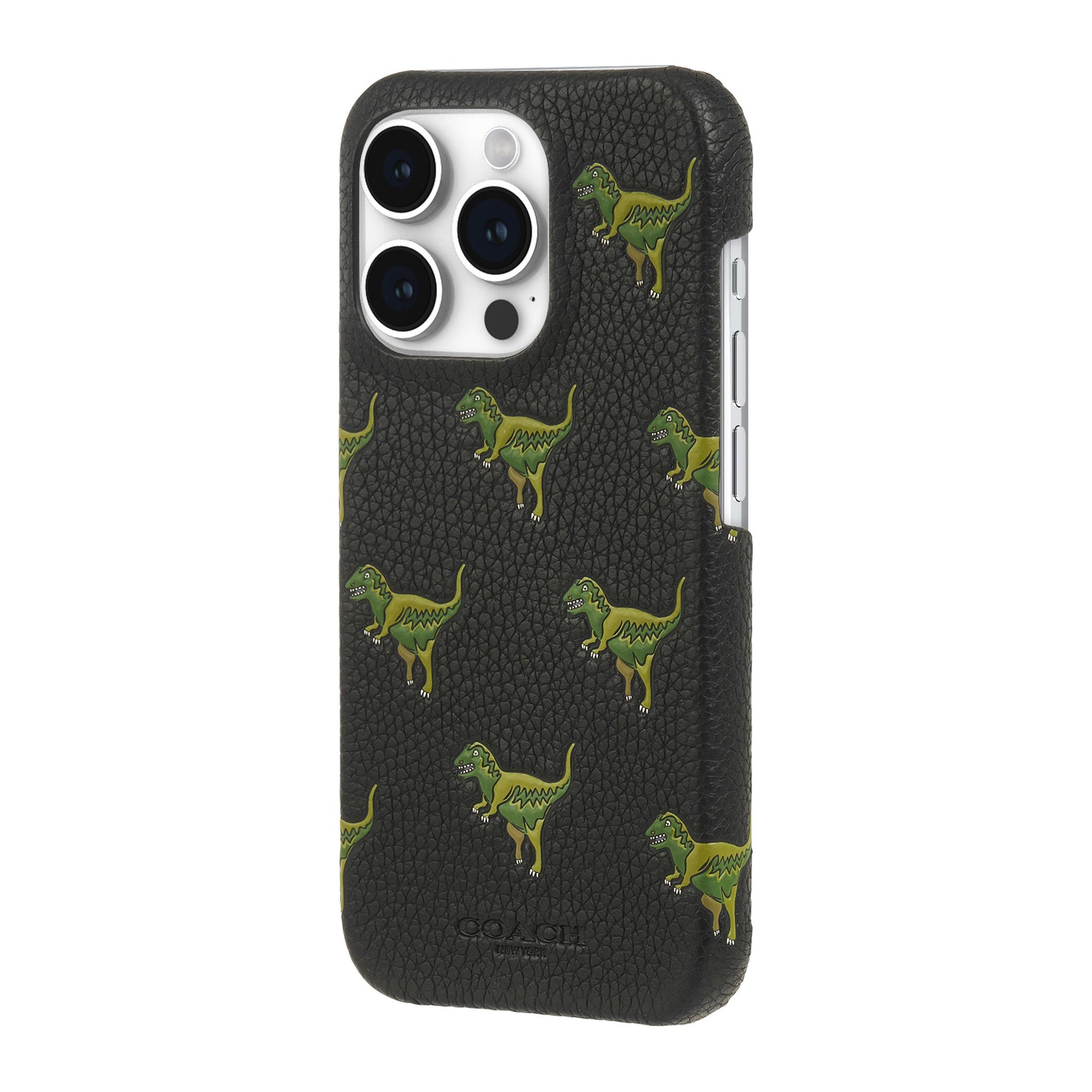 iPhone 15 Pro Coach Leather Slim Wrap Case - Repeat Rexy - 15-12449