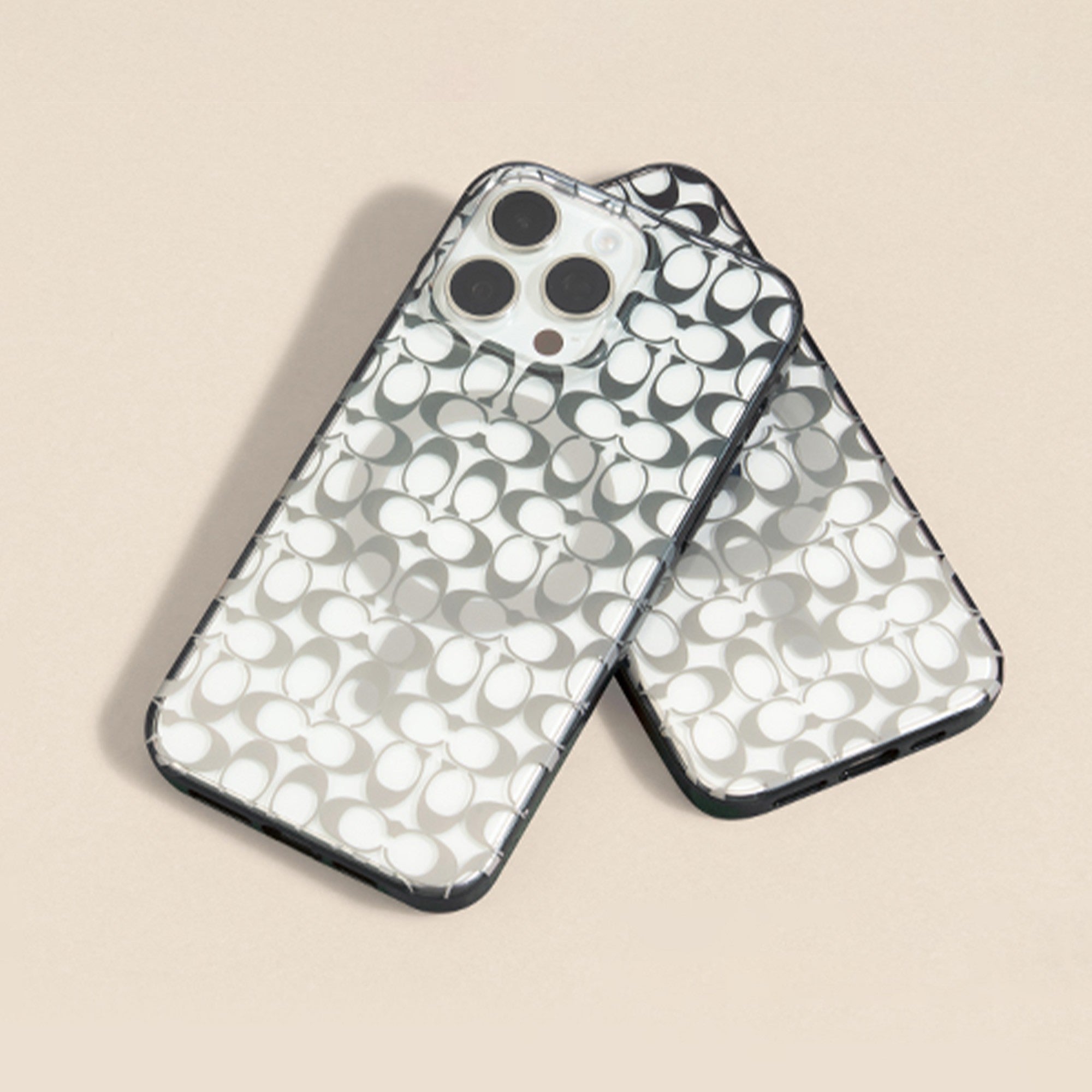 iPhone 15 Pro Coach Protective Signature C Case w/MagSafe - Ombre Deep Forest - 15-12451