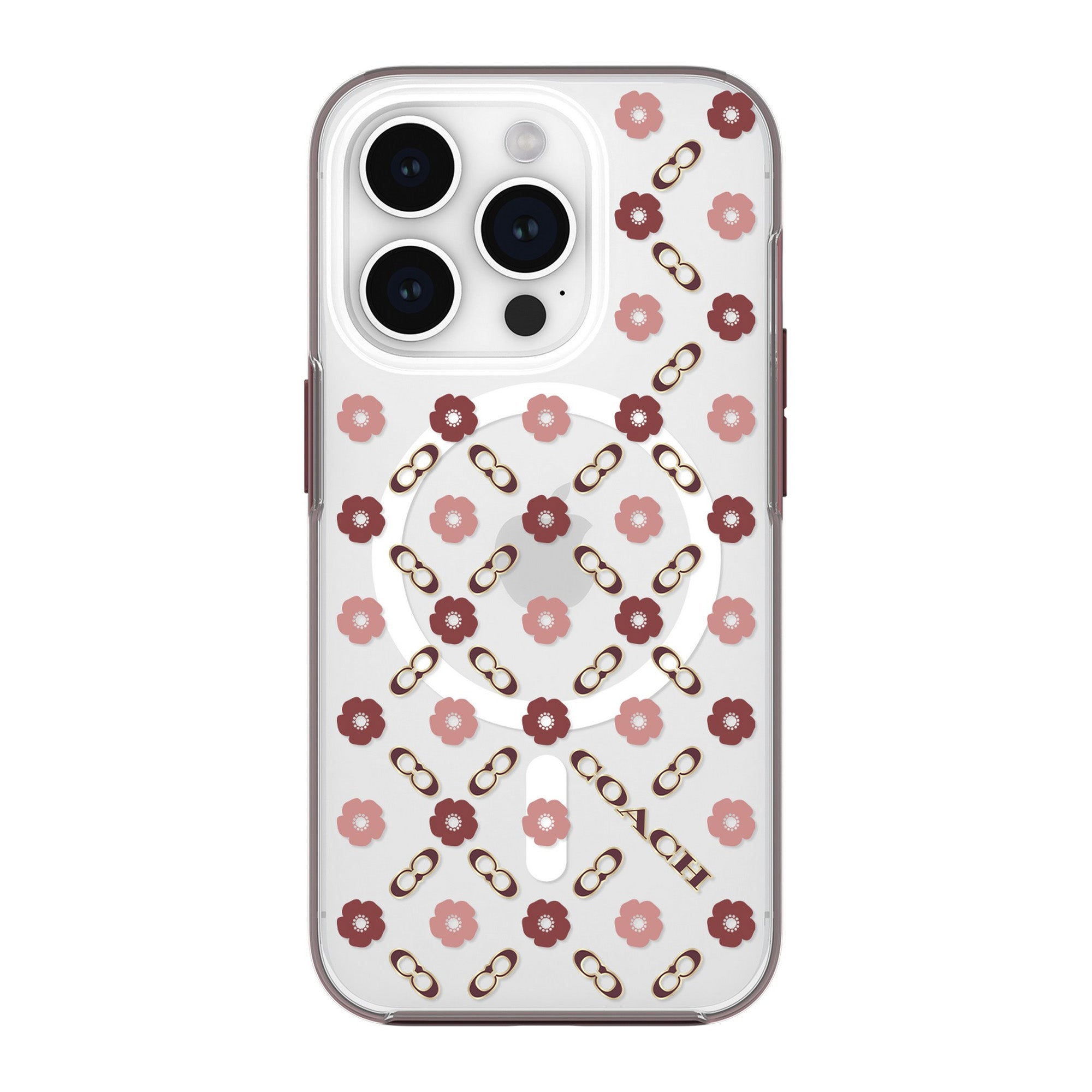 iPhone 15 Pro Coach Protective Case w/MagSafe - Tea Rose - 15-12452