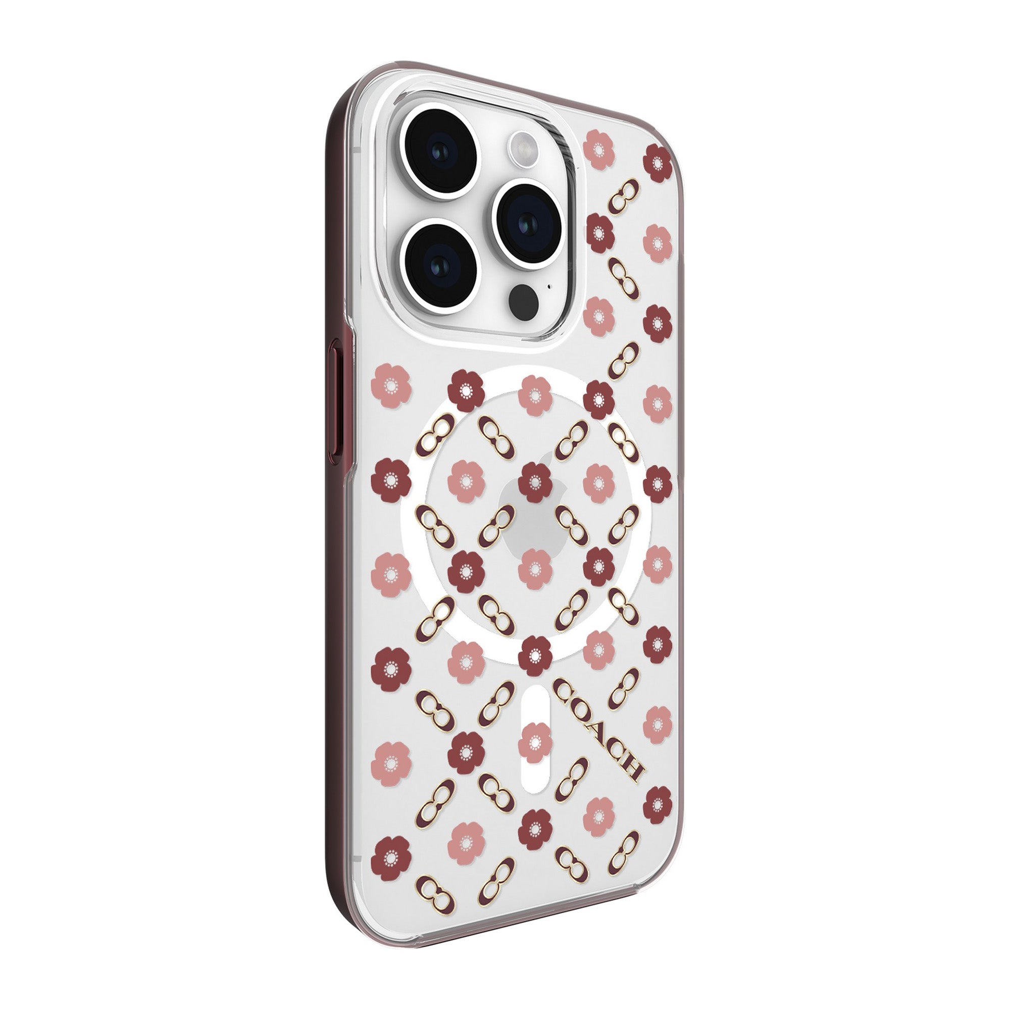 iPhone 15 Pro Coach Protective Case w/MagSafe - Tea Rose - 15-12452