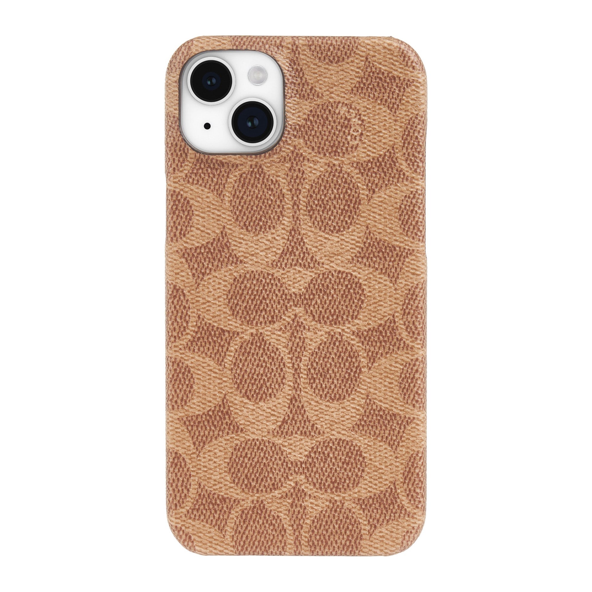 iPhone 15 Plus Coach Slim Wrap Signature C Case - Tan - 15-12458