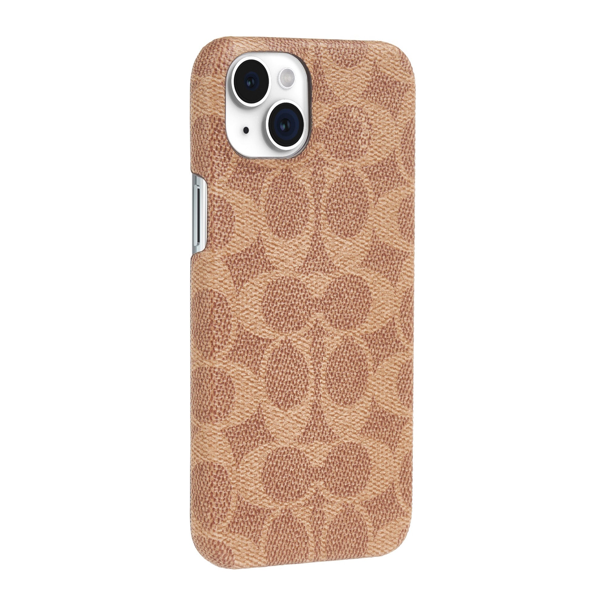 iPhone 15 Plus Coach Slim Wrap Signature C Case - Tan - 15-12458