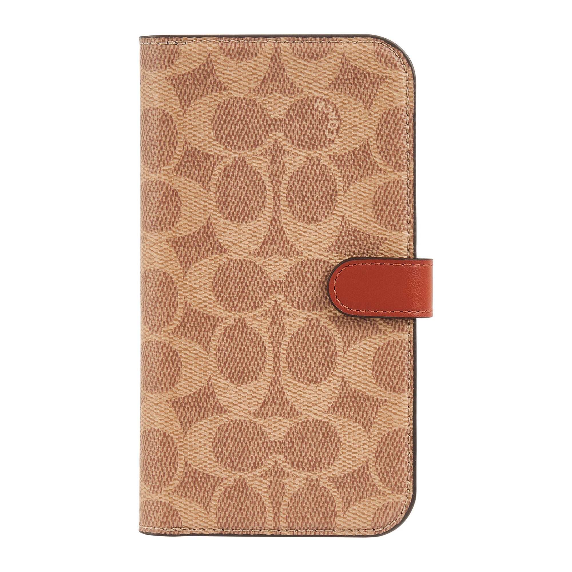 iPhone 15 Pro Max Coach Folio Signature C Case - Tan - 15-12460