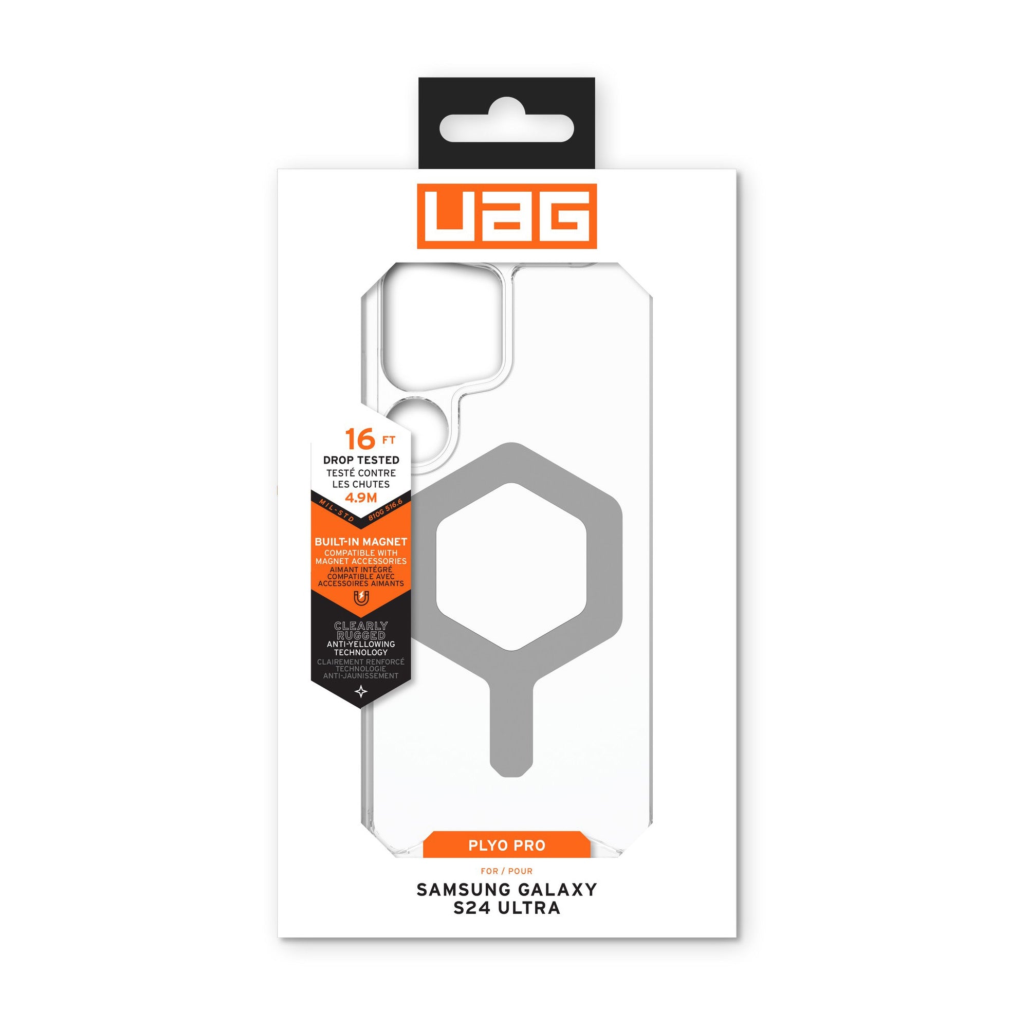 Samsung Galaxy S24 Ultra 5G UAG Plyo Pro MagSafe Case - Ice - 15-12614