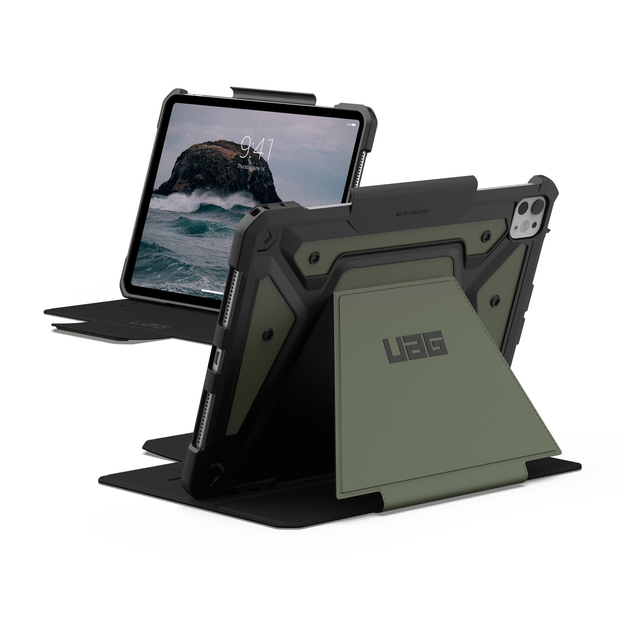 iPad Pro 11-in M5/M4 UAG Metropolis SE - Olive - 15-12671