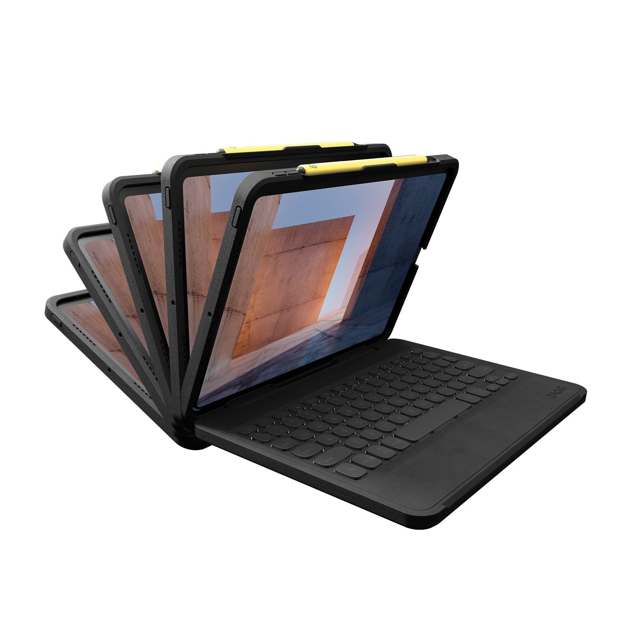 iPad Pro 11-in M4 ZAGG Pro Keys Rugged Keyboard - Black - 15-12888