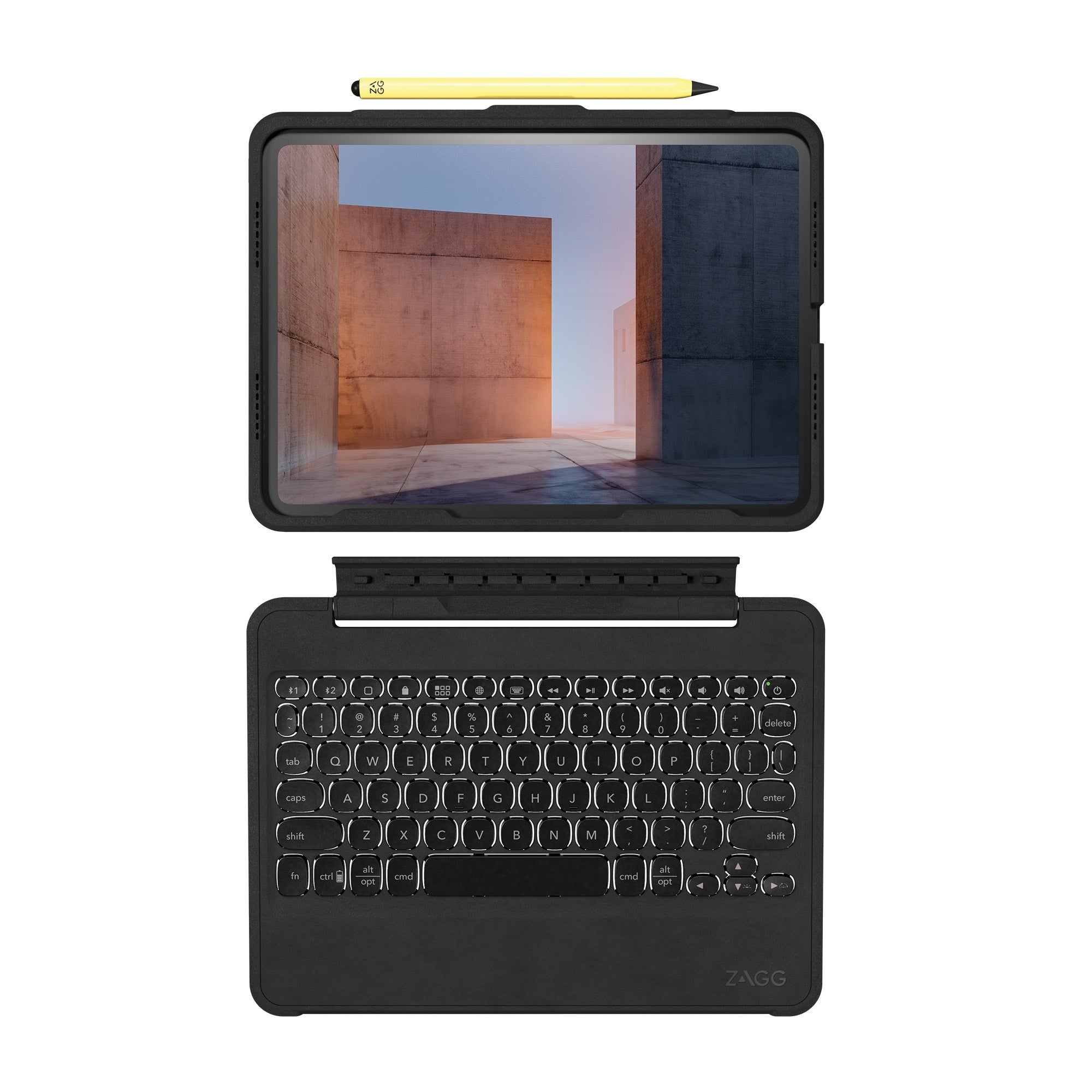 iPad Pro 11-in M4 ZAGG Pro Keys Rugged Keyboard - Black - 15-12888