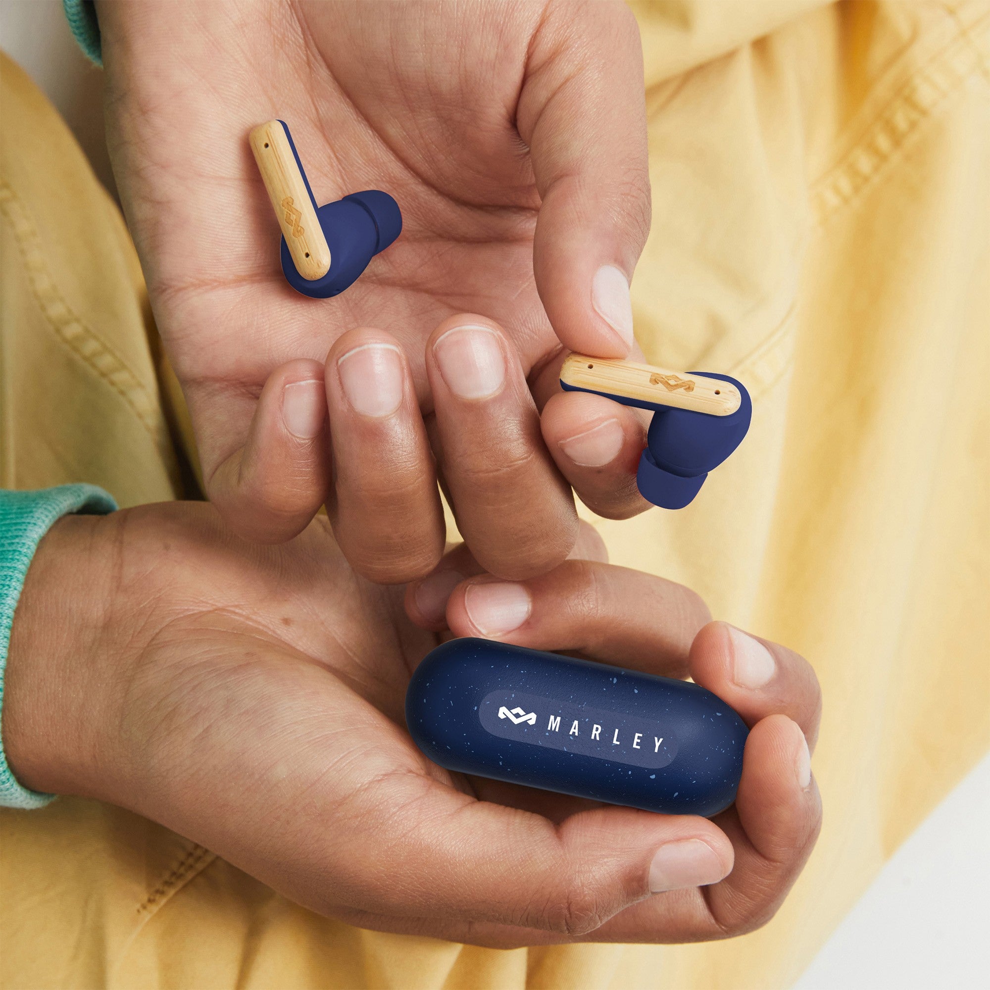 House of Marley Little Bird True Wireless TWS Earbuds - Blue - 15-13290